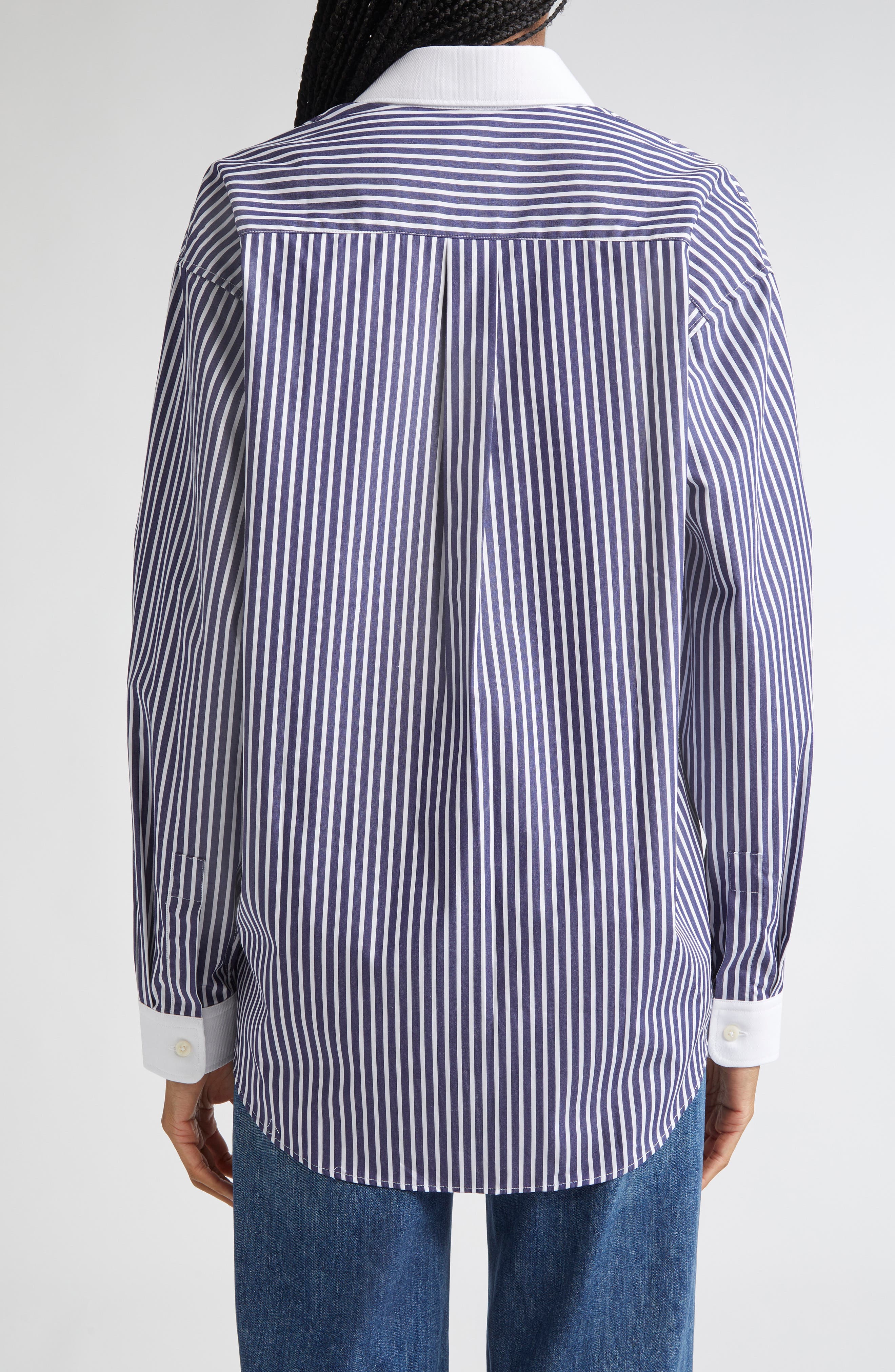 Bristol 100th Crest Stripe Button-Up Shirt - image 2