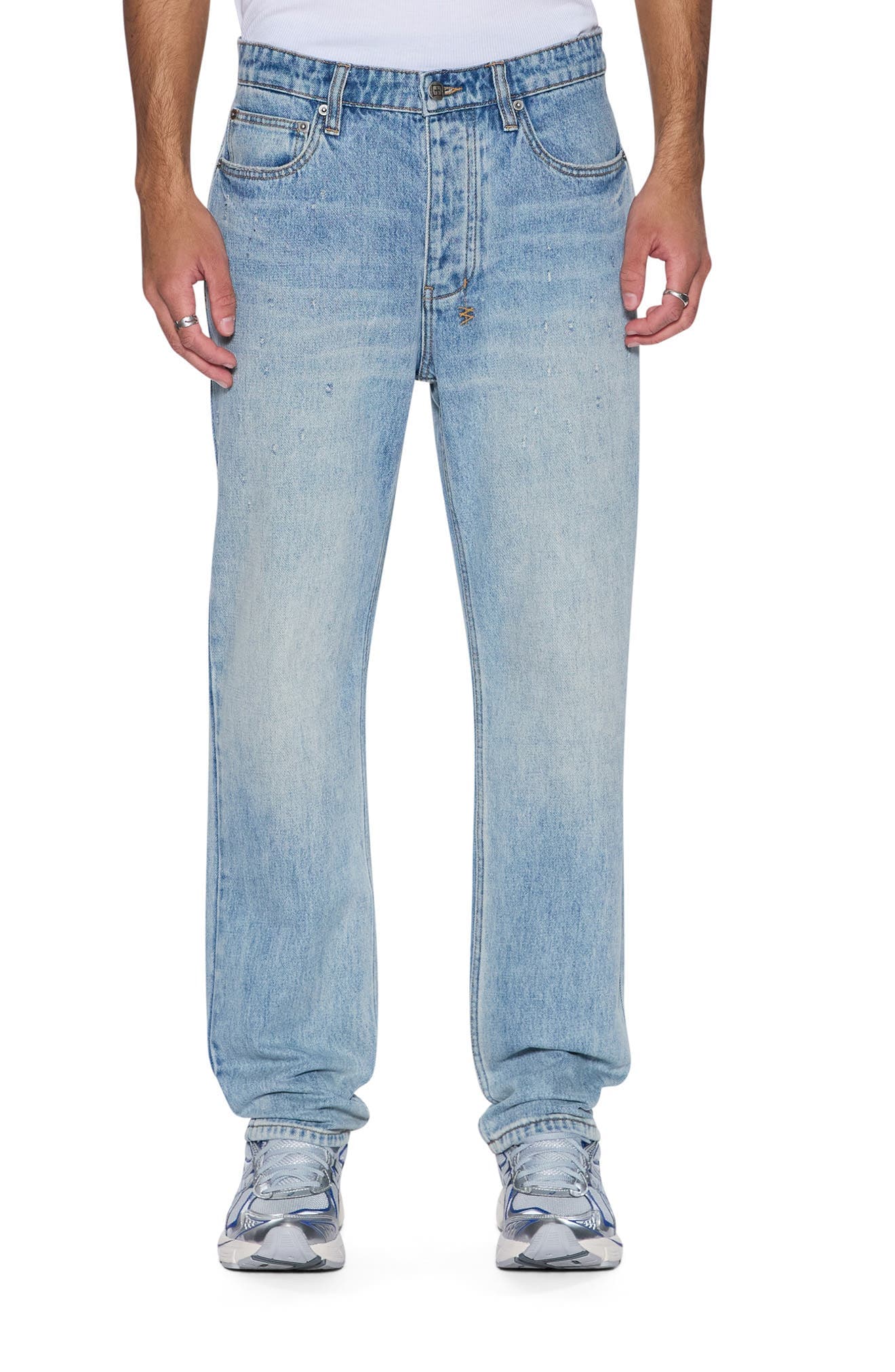 Hazlow Scatter Blue Straight Leg Jeans - image 1