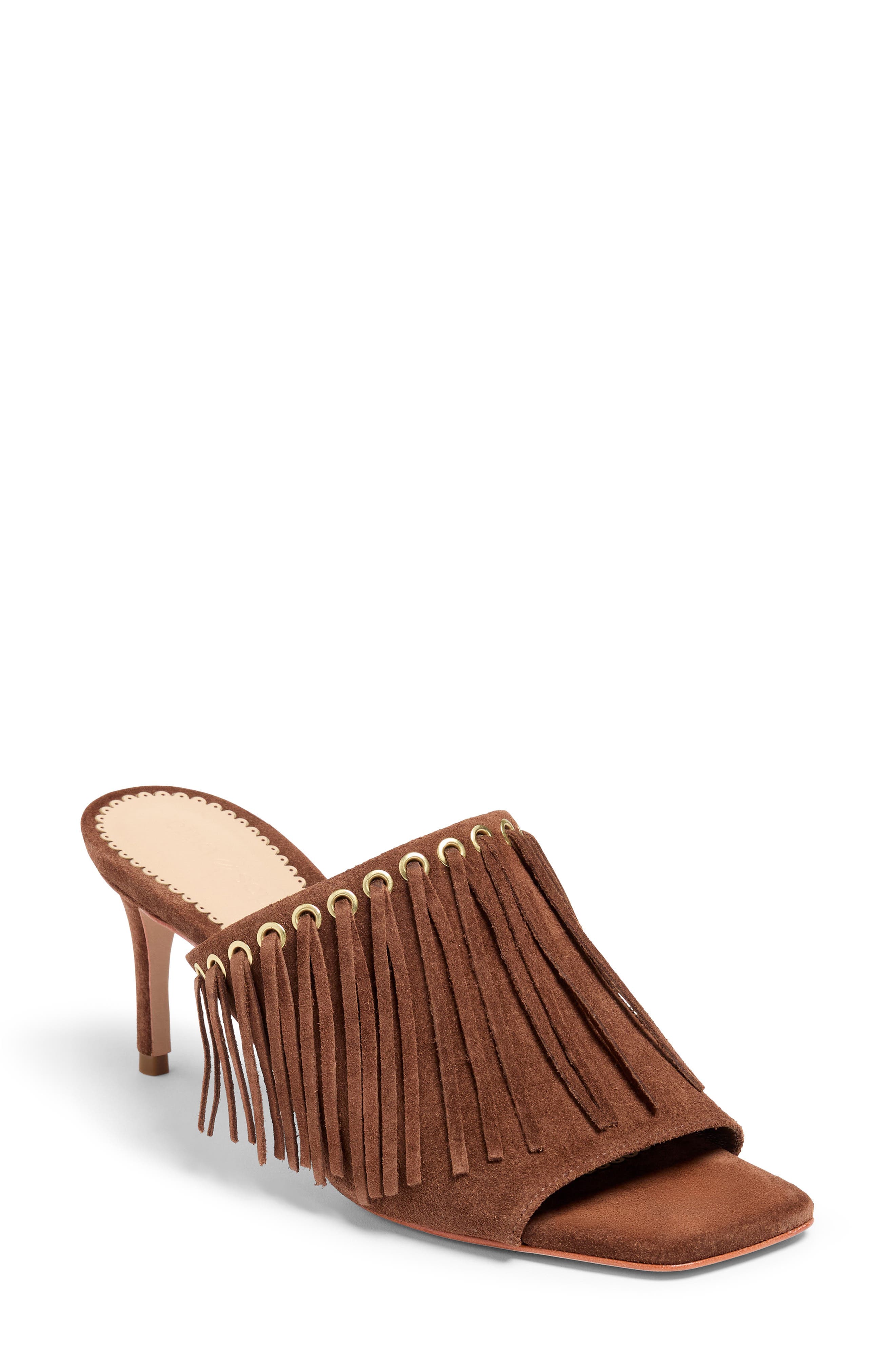 Sabrina Fringe Slide Sandal - image 3