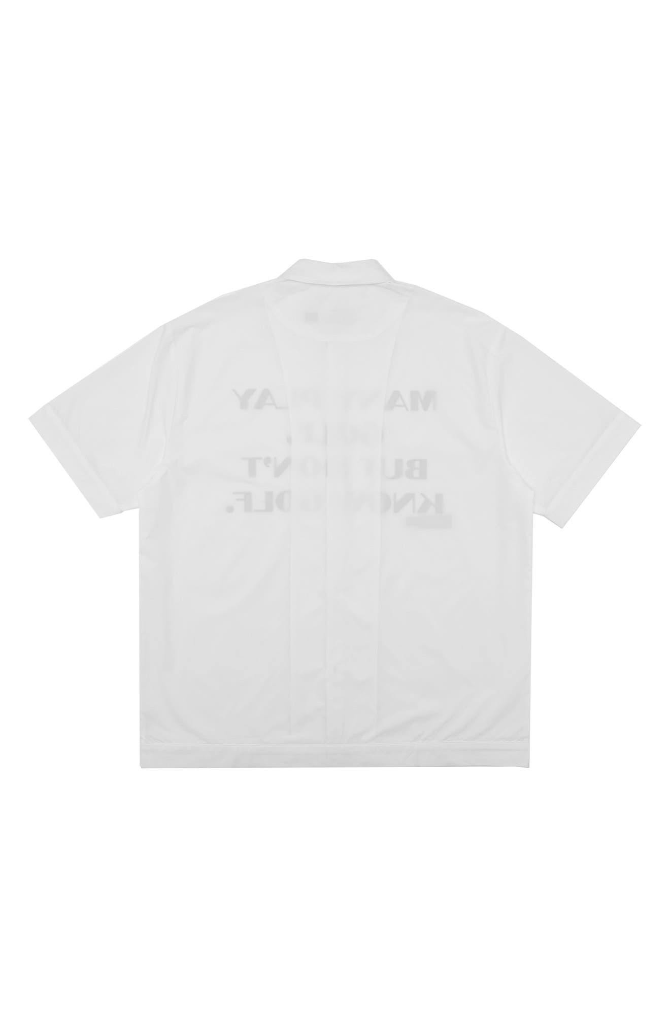 Educate Short Sleeve Poplin Button-Up Shirt - image 2