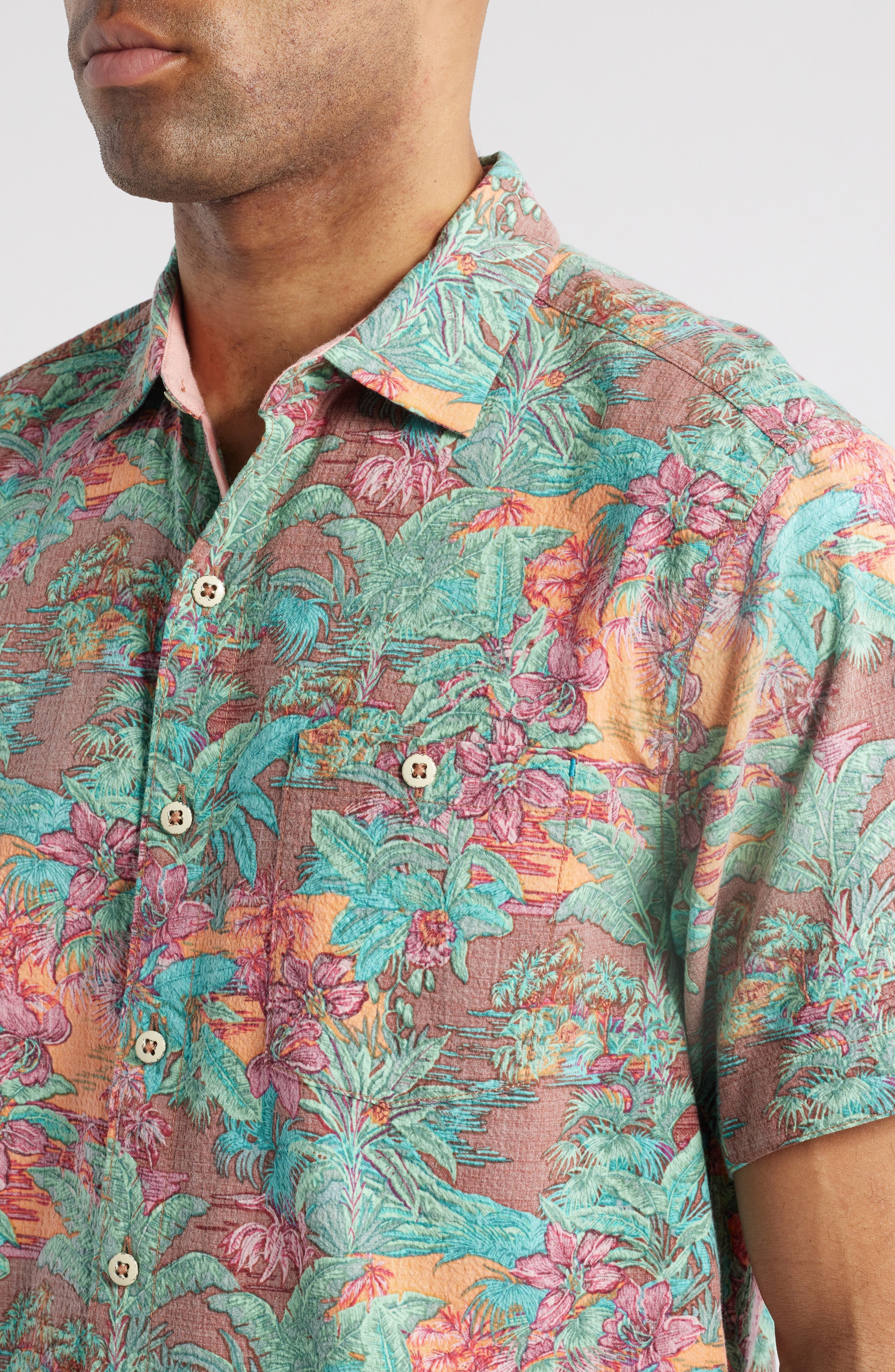 Playa Blanca Paisley Button-Up Shirt - image 2