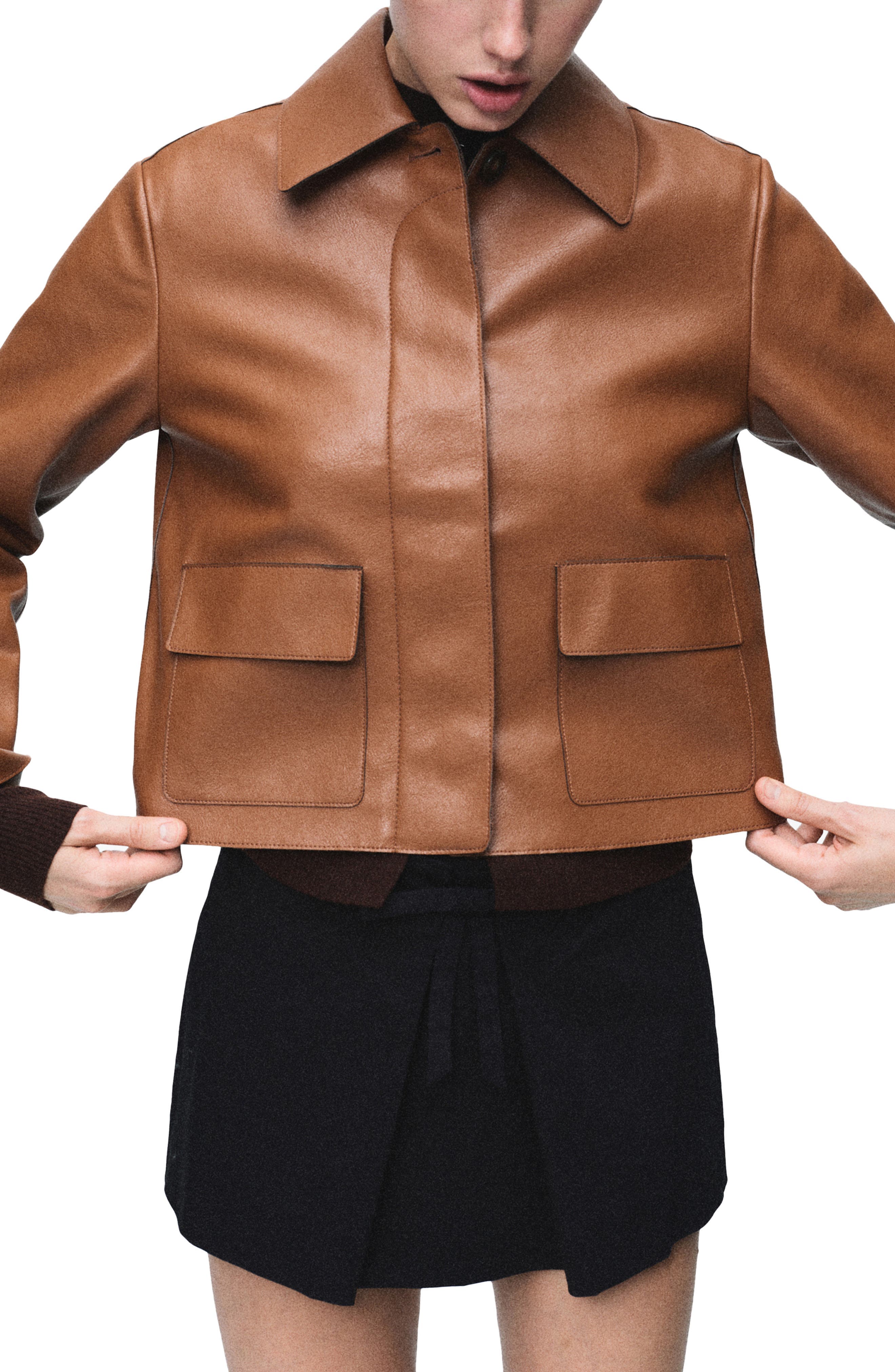 Sabina Faux Leather Jacket - image 1