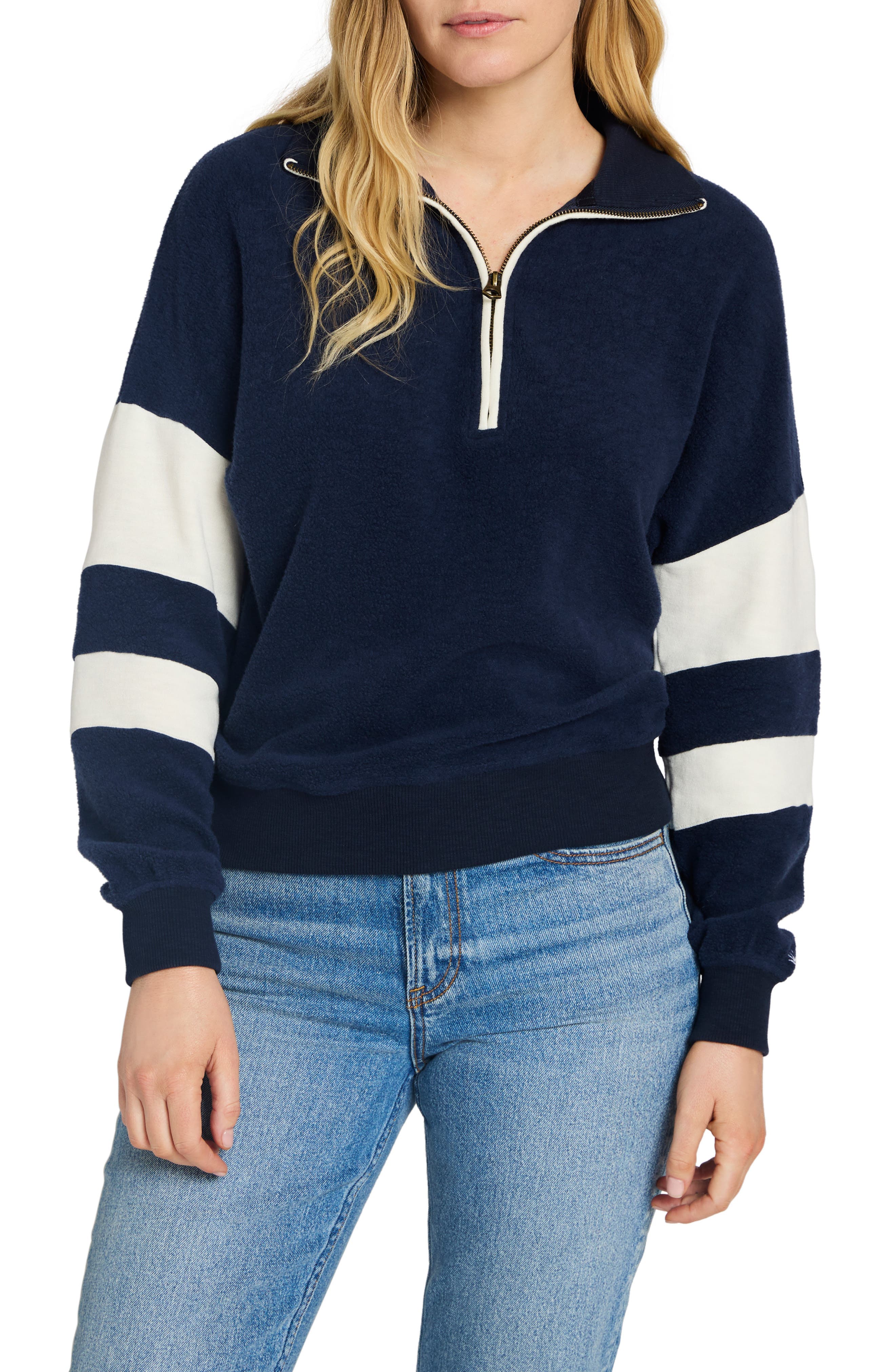 Beach Quarter Zip Fleece Pullover - image 1