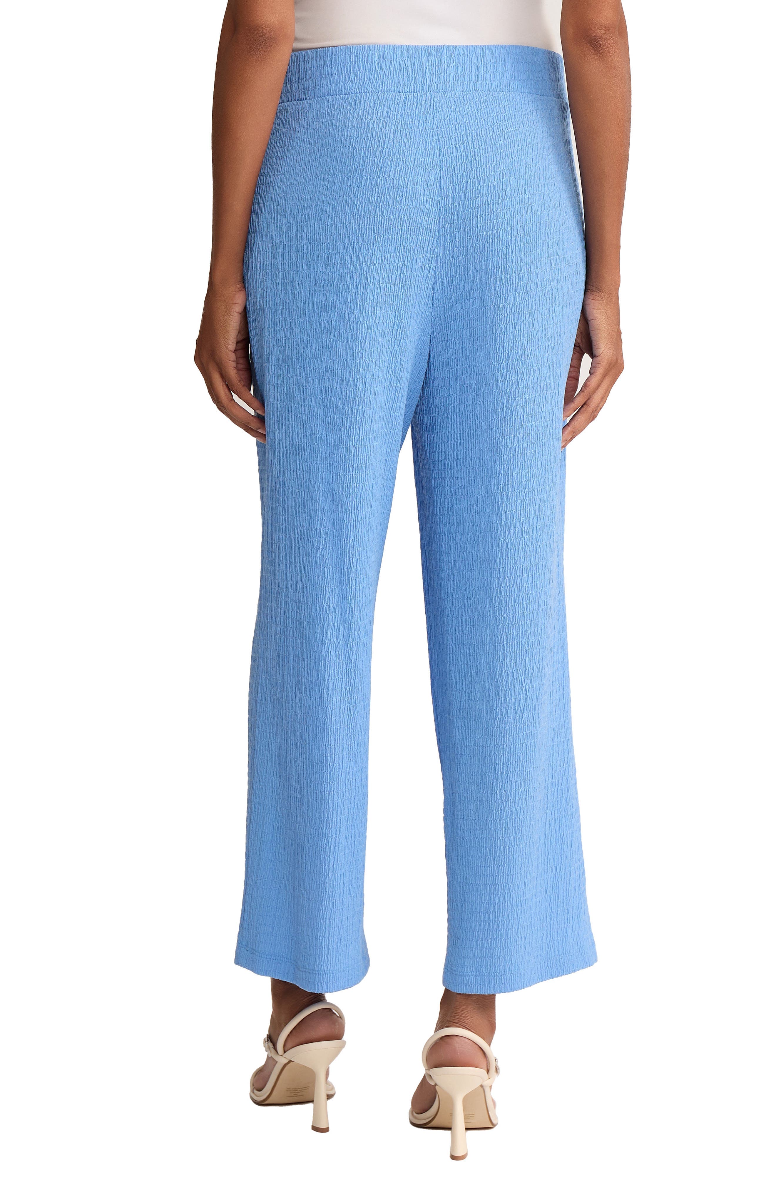 Crinkled High Waist Crop Wide Legs Pants - image 4