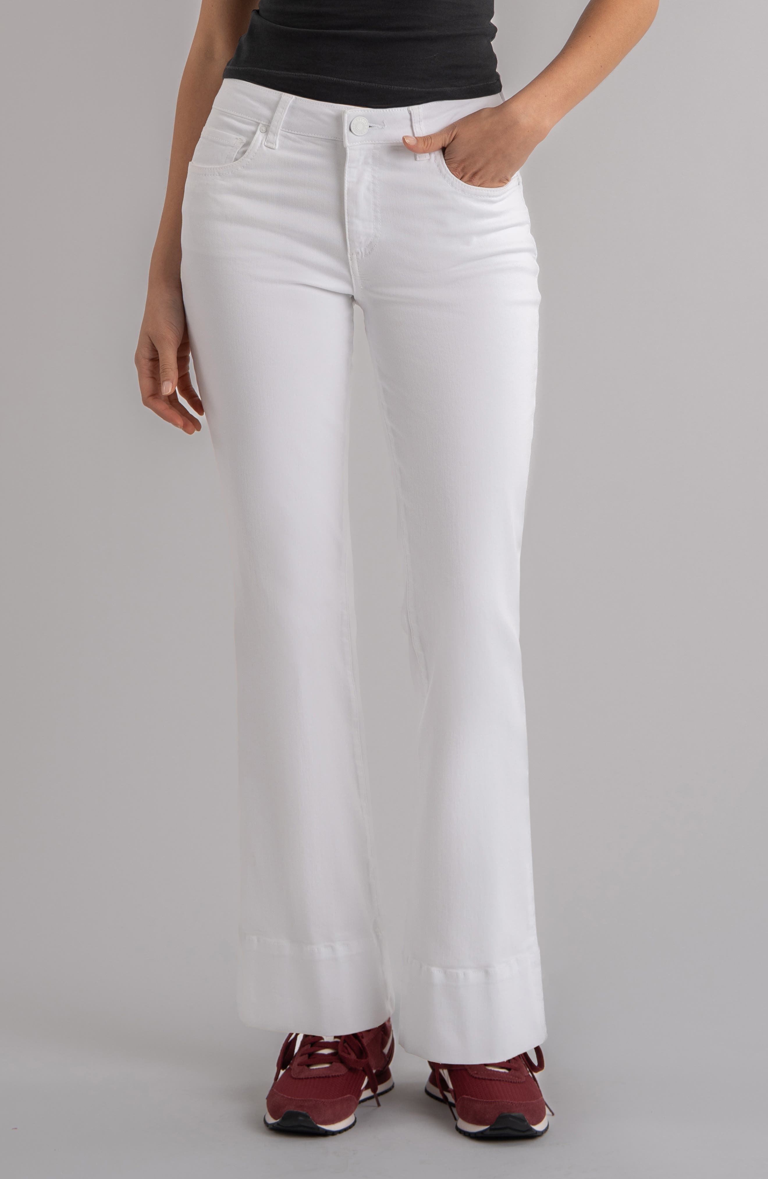 Kelsey Mid Rise Kick Flare Jeans - image 1