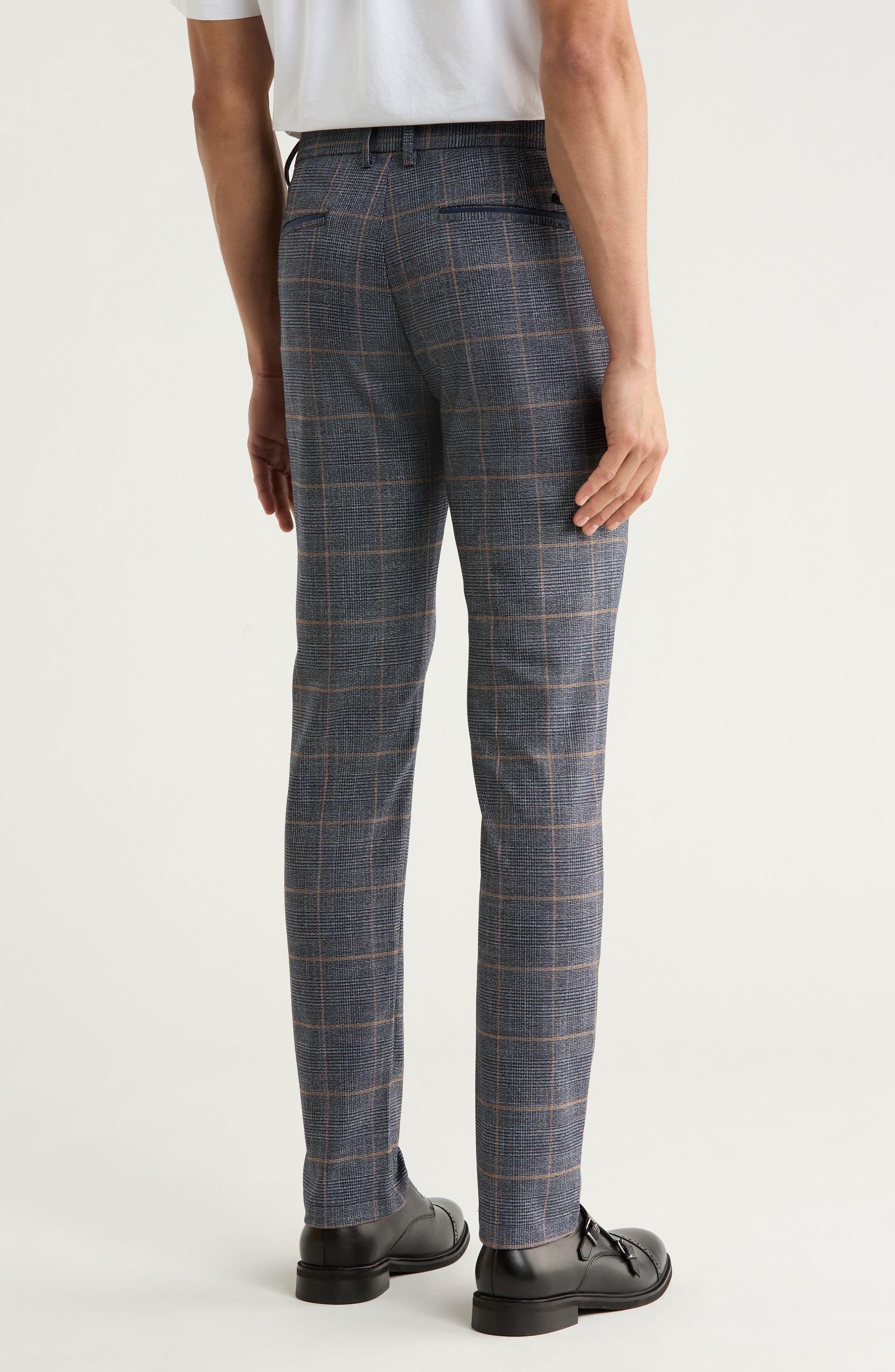 Plaid Straight Leg Trousers - image 2