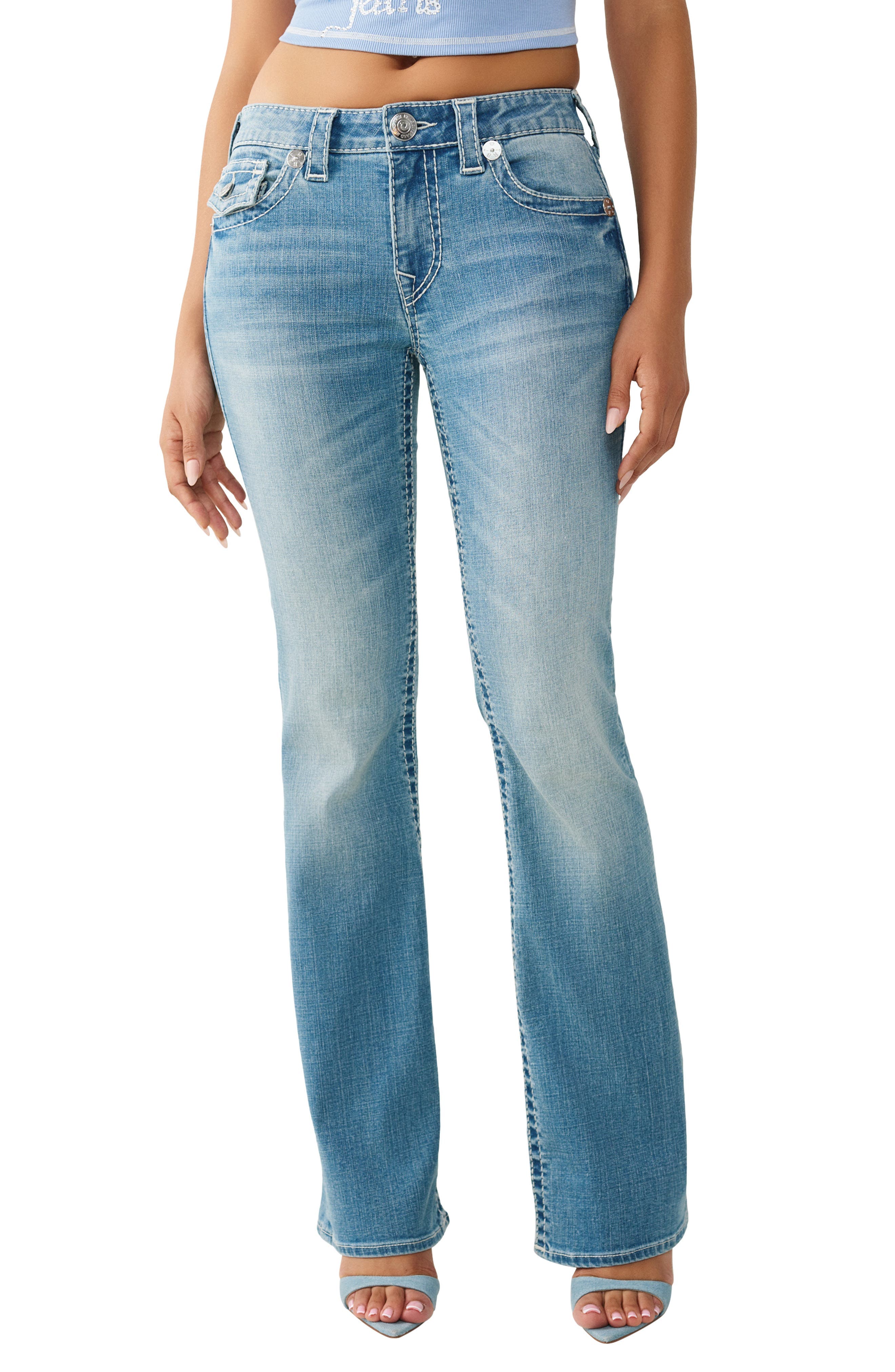 Becca Low Rise Bootcut Jeans - image 1