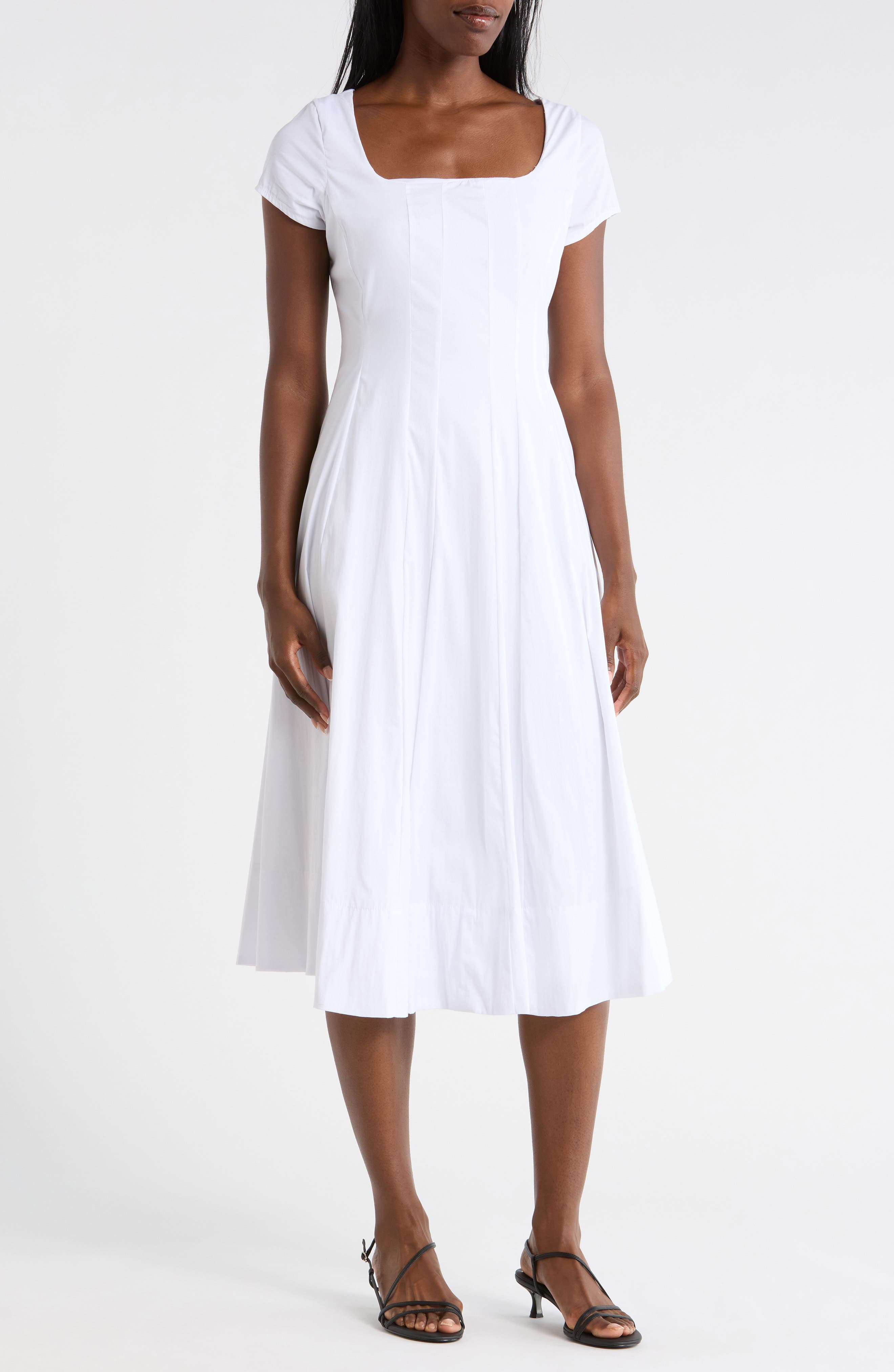 Poplin Cap Sleeve Dress - image 3