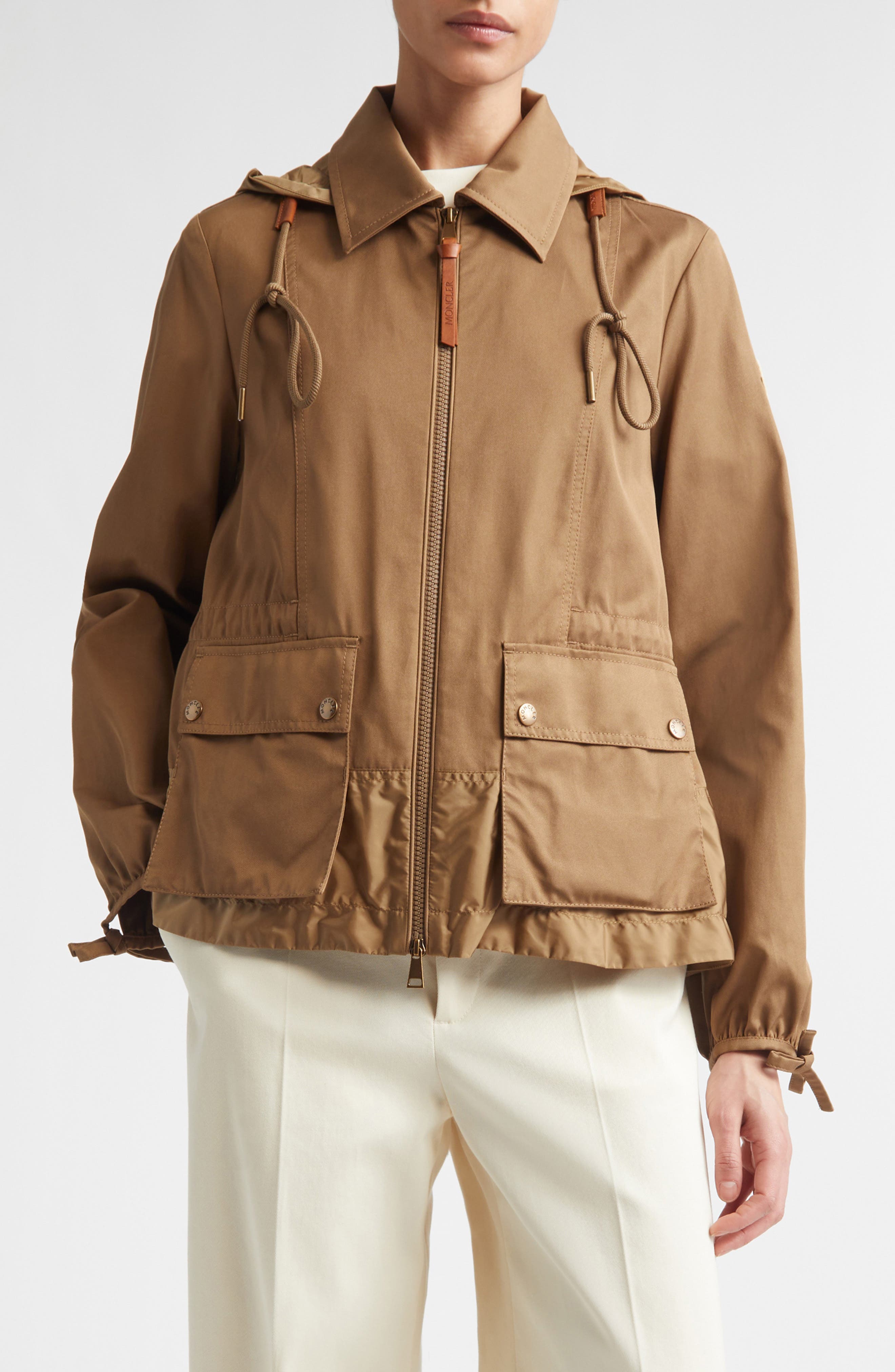 Adenium Hooded Gabardine & Taffeta Jacket - image 1