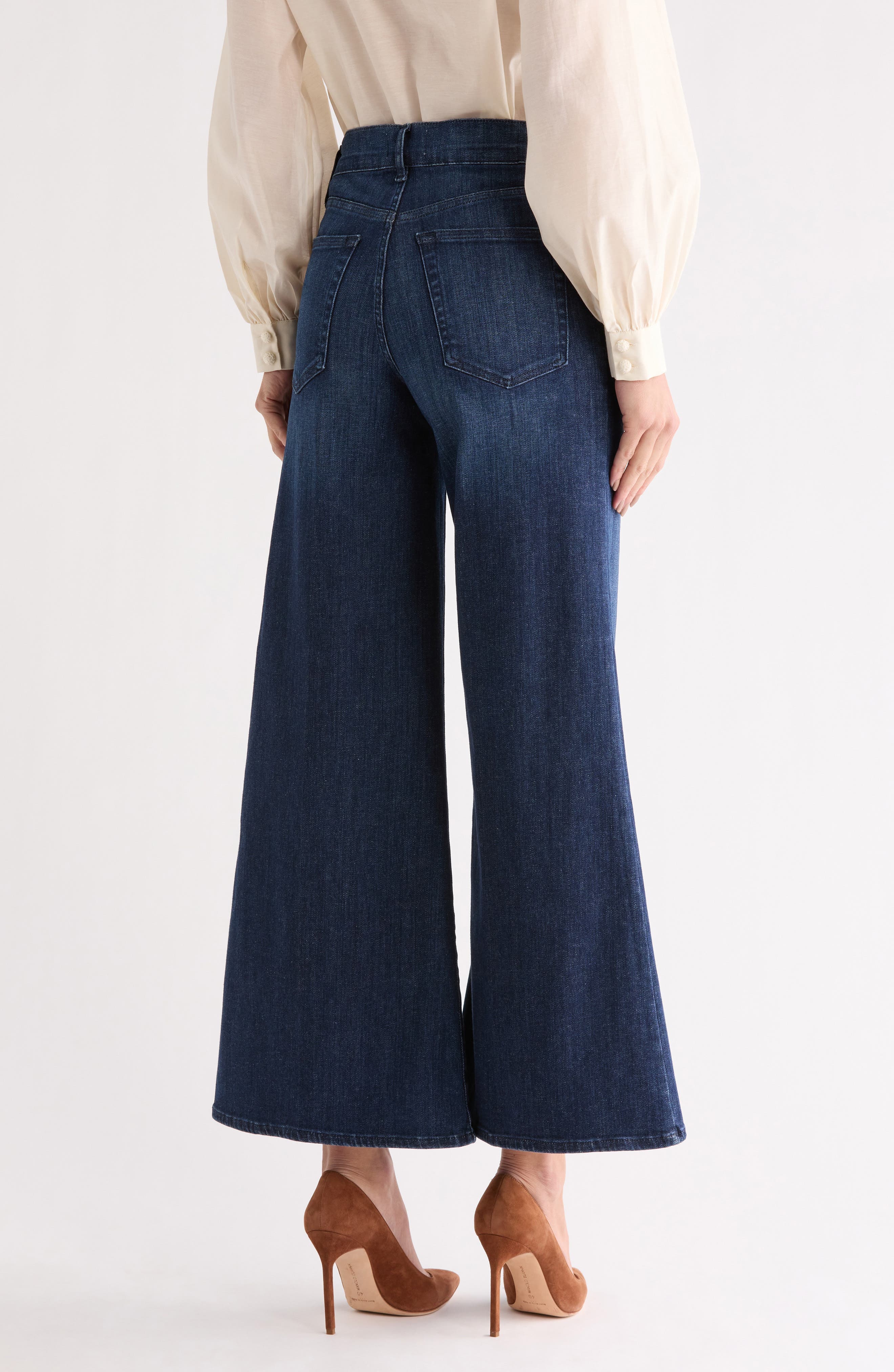 Le Palazzo Crop Wide Leg Jeans - image 2