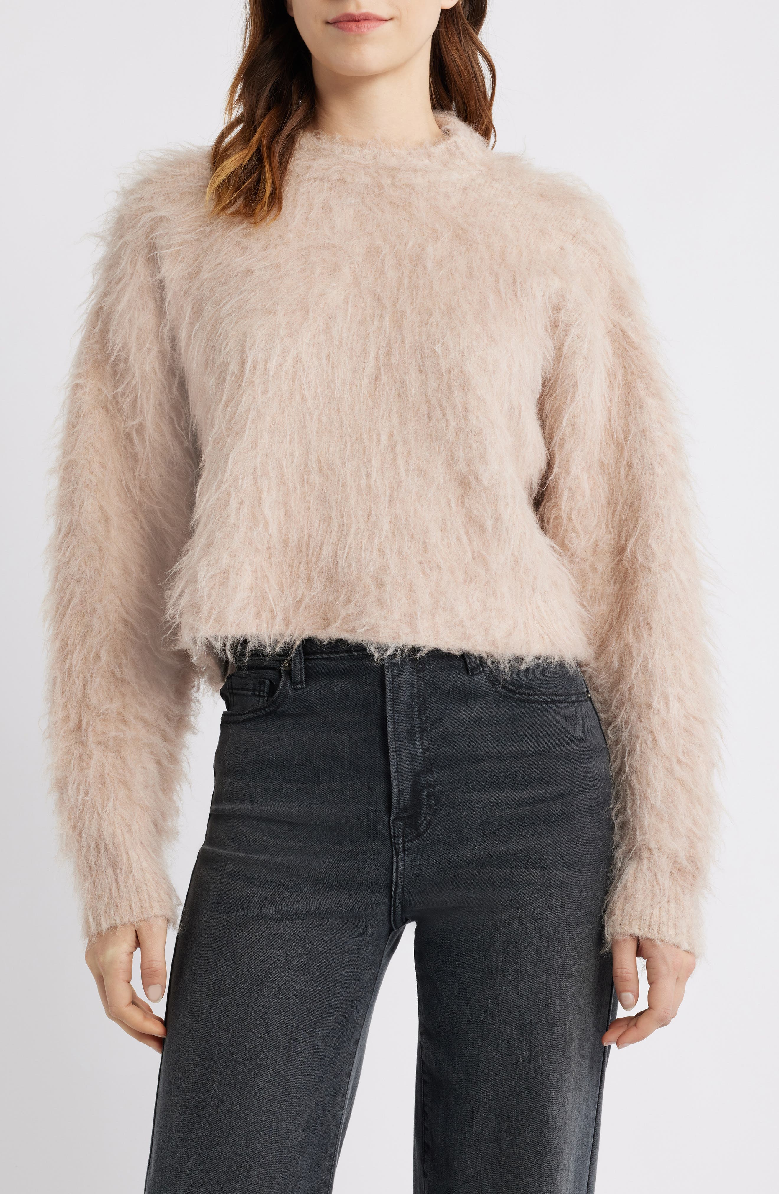Brushed Mock Neck Sweater - image 1