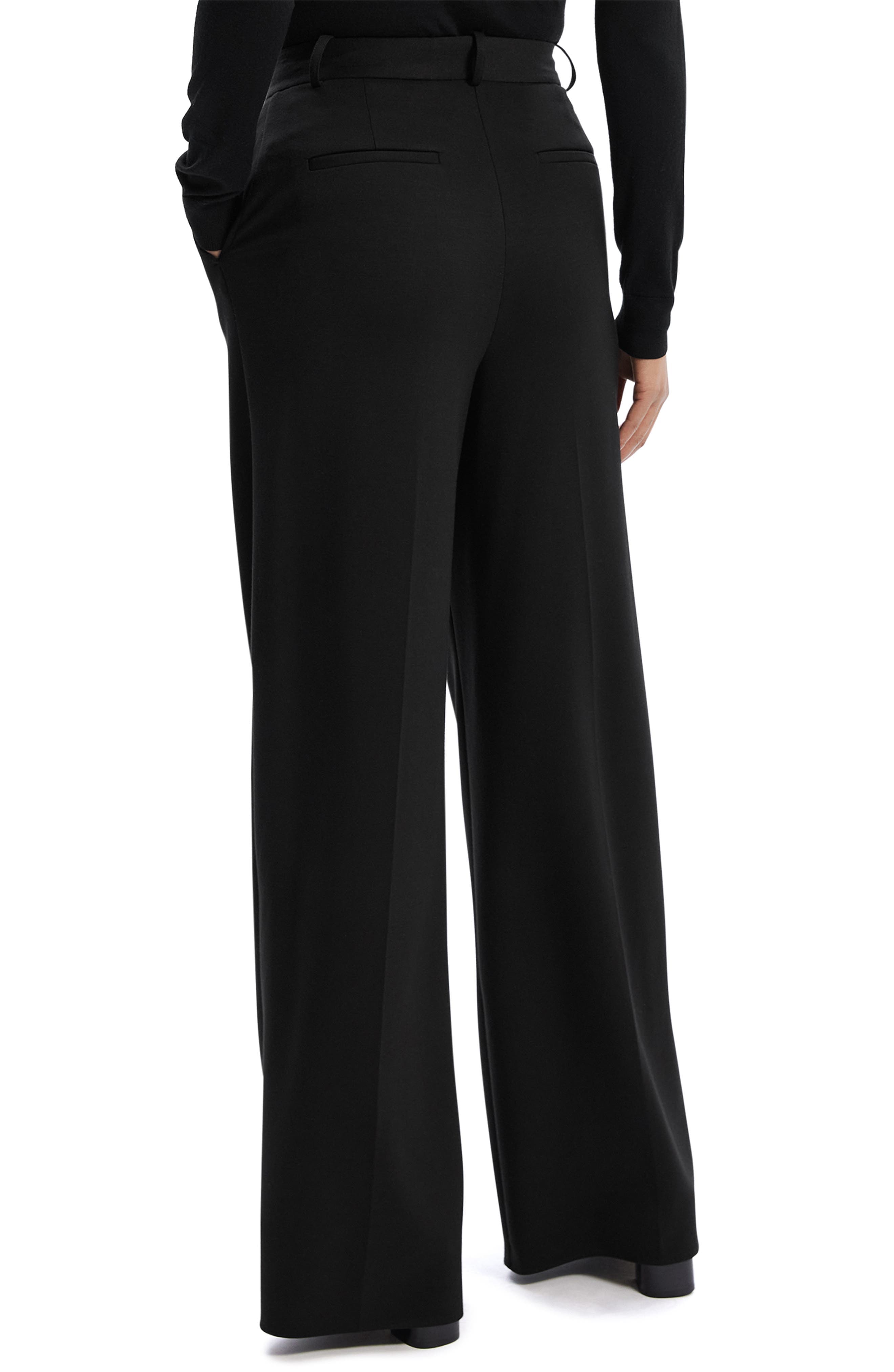 High Waist Double Knit Wide Leg Pants - image 2