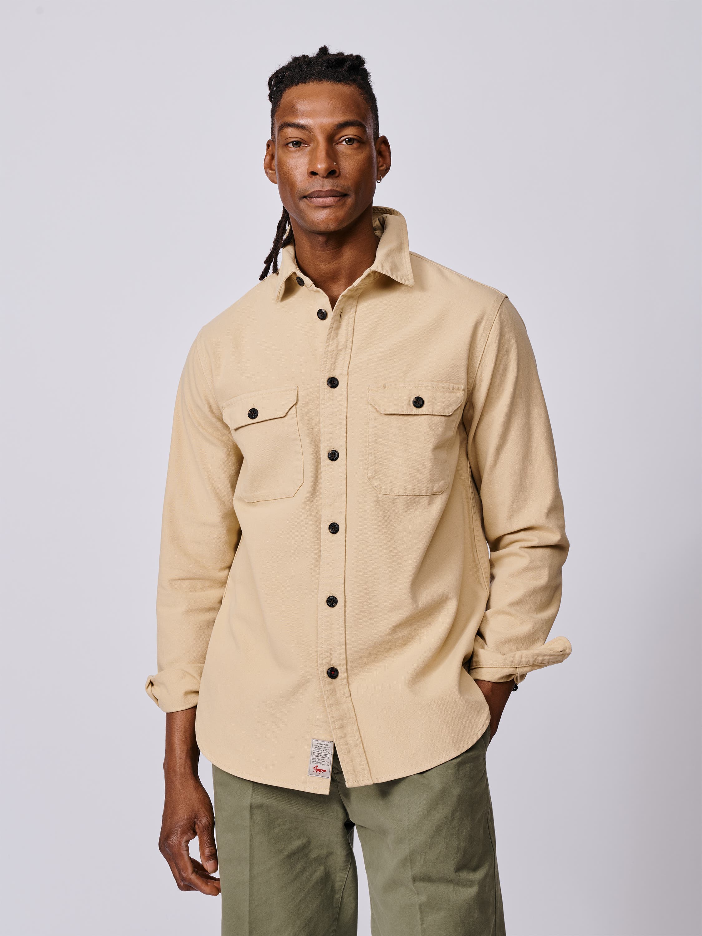 Henderson Canvas Relaxed Fit Overshirt - image 1