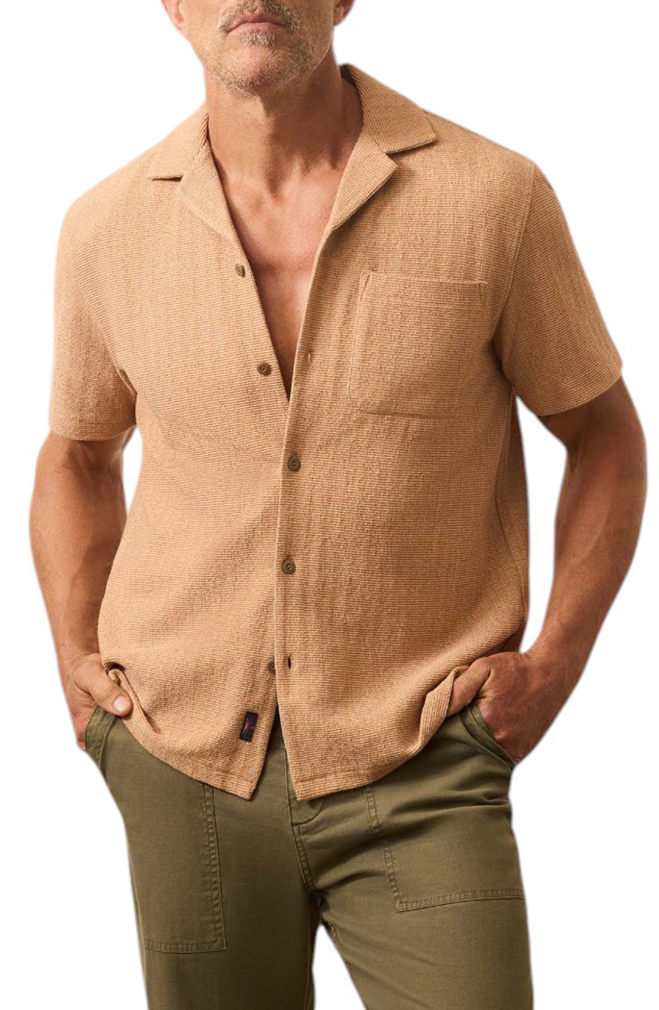 Oasis Jacquard Camp Shirt - image 1