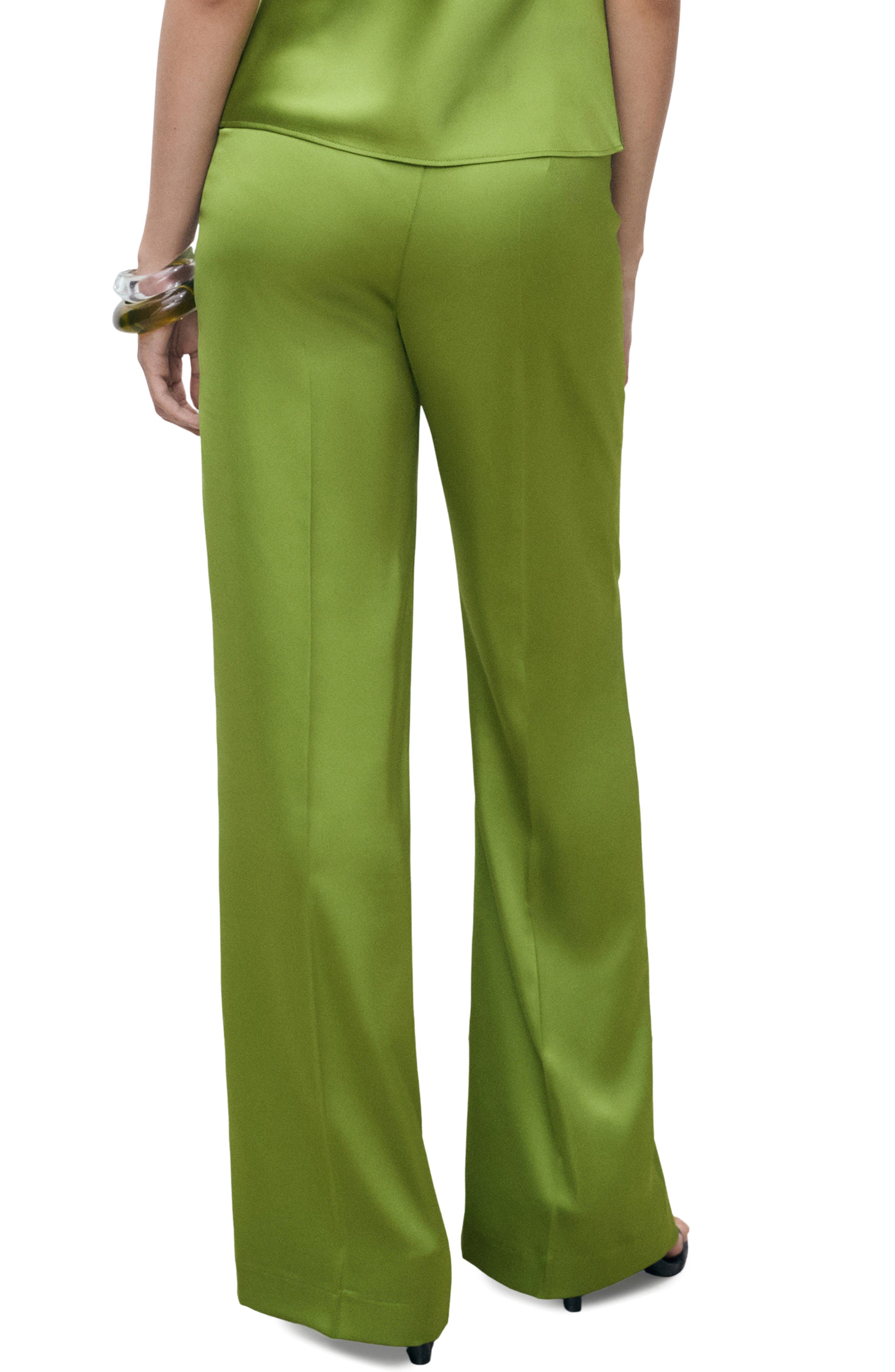 Straight Leg Satin Pants - image 2