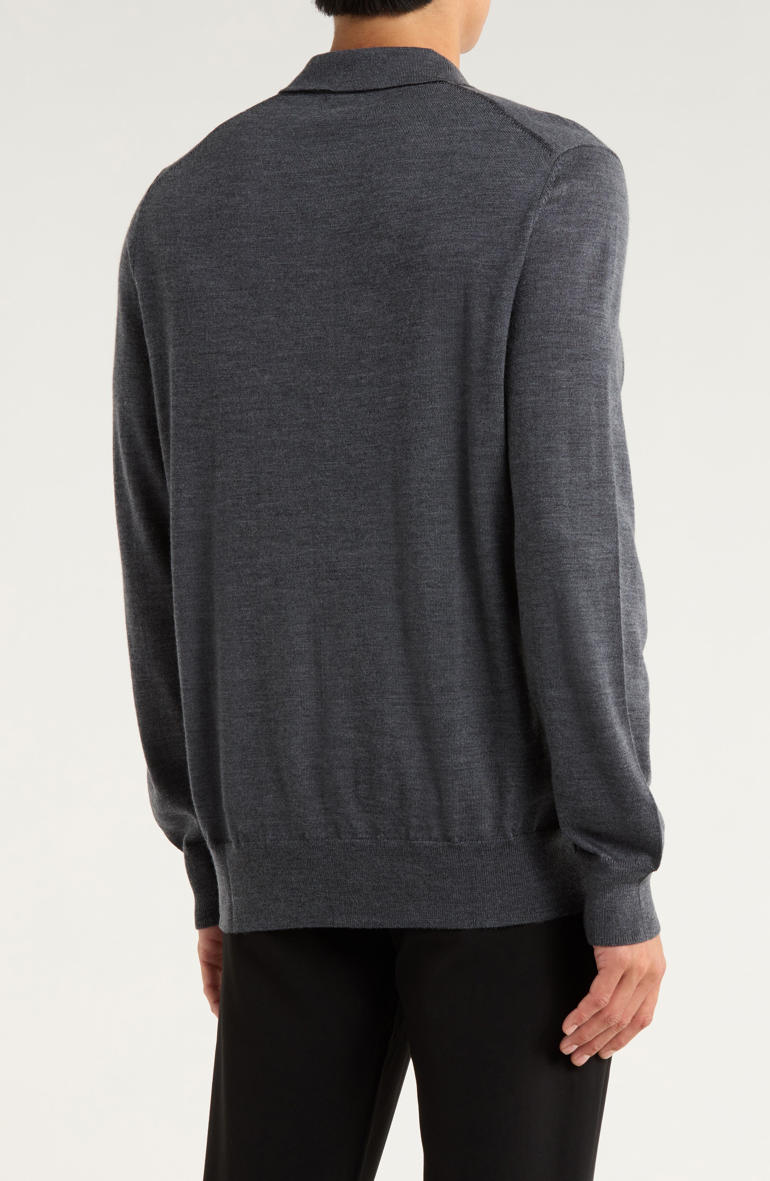 Swift Merino Wool Long Sleeve Polo - image 2