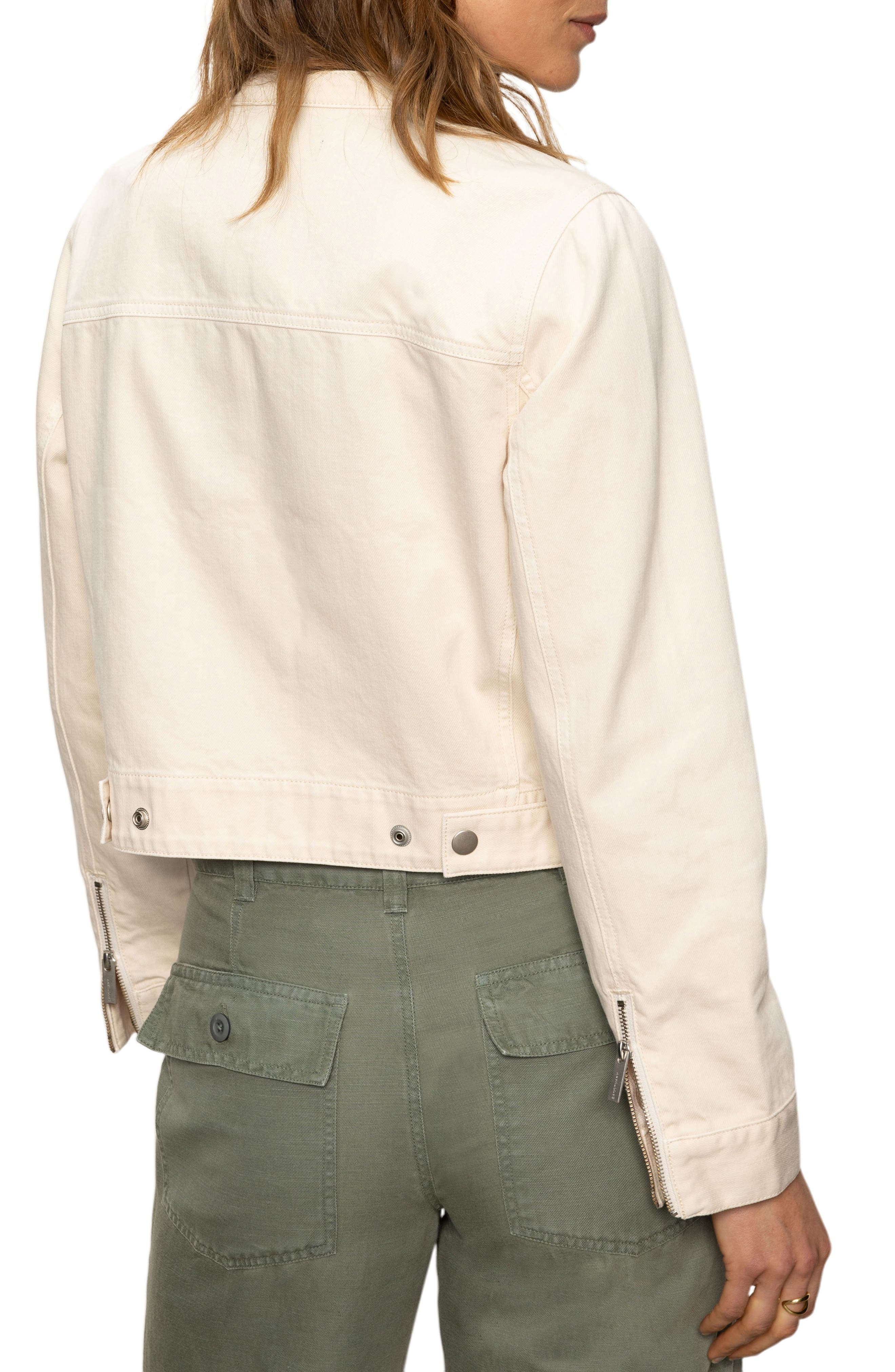 Soft Cotton Moto Jacket - image 2