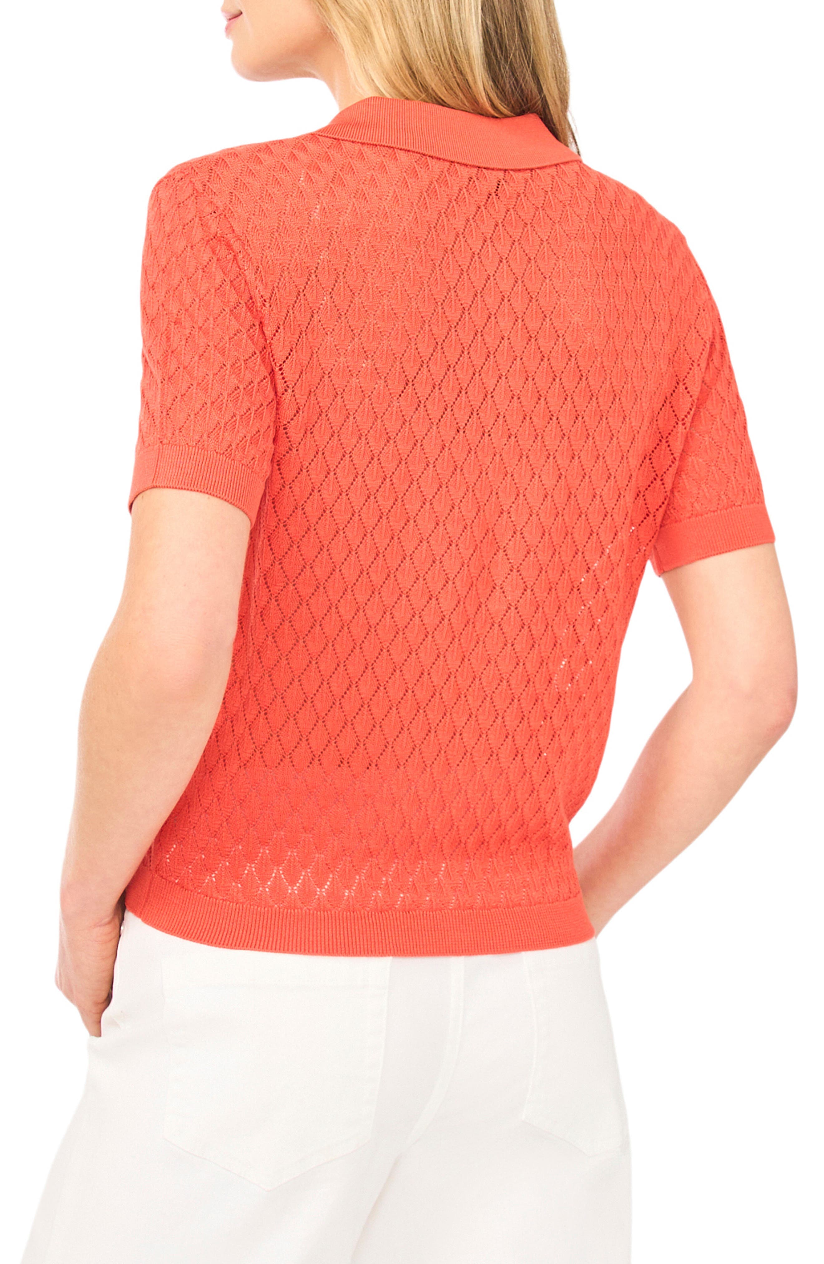 Clara Diamond Knit Polo - image 4