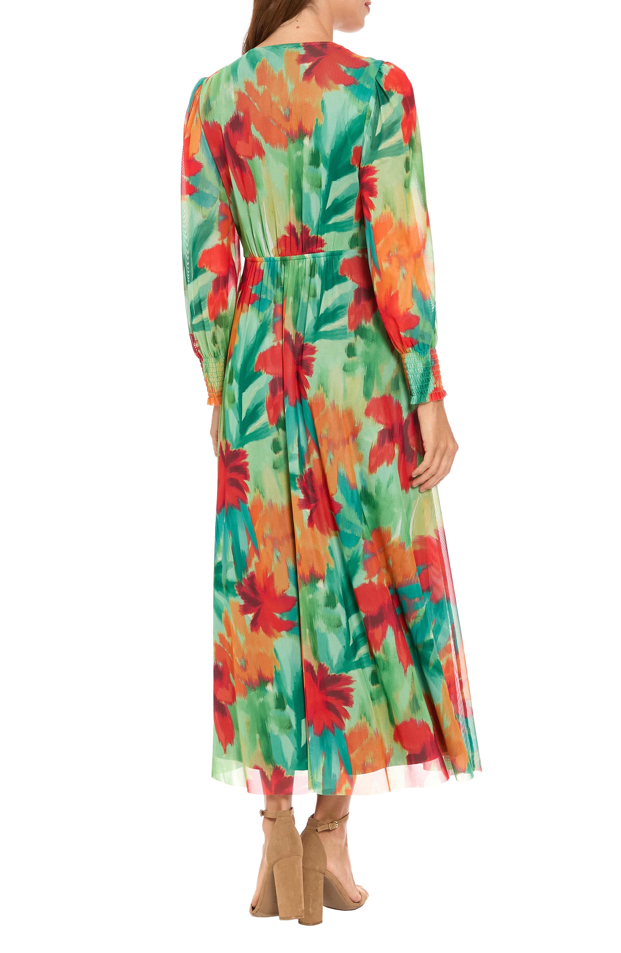 Long Sleeve Mesh Maxi Dress - image 2