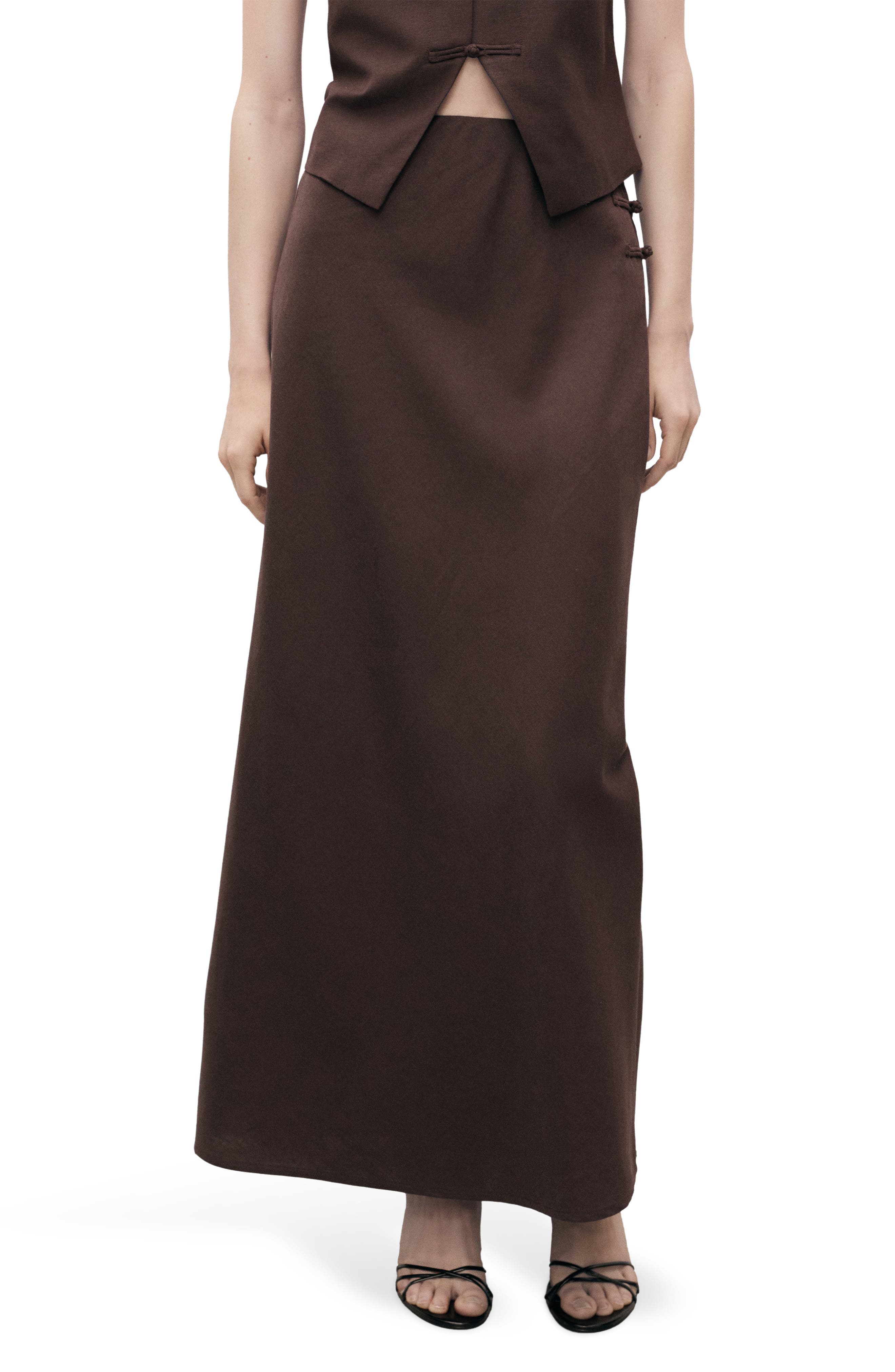 Woven Maxi Skirt - image 1