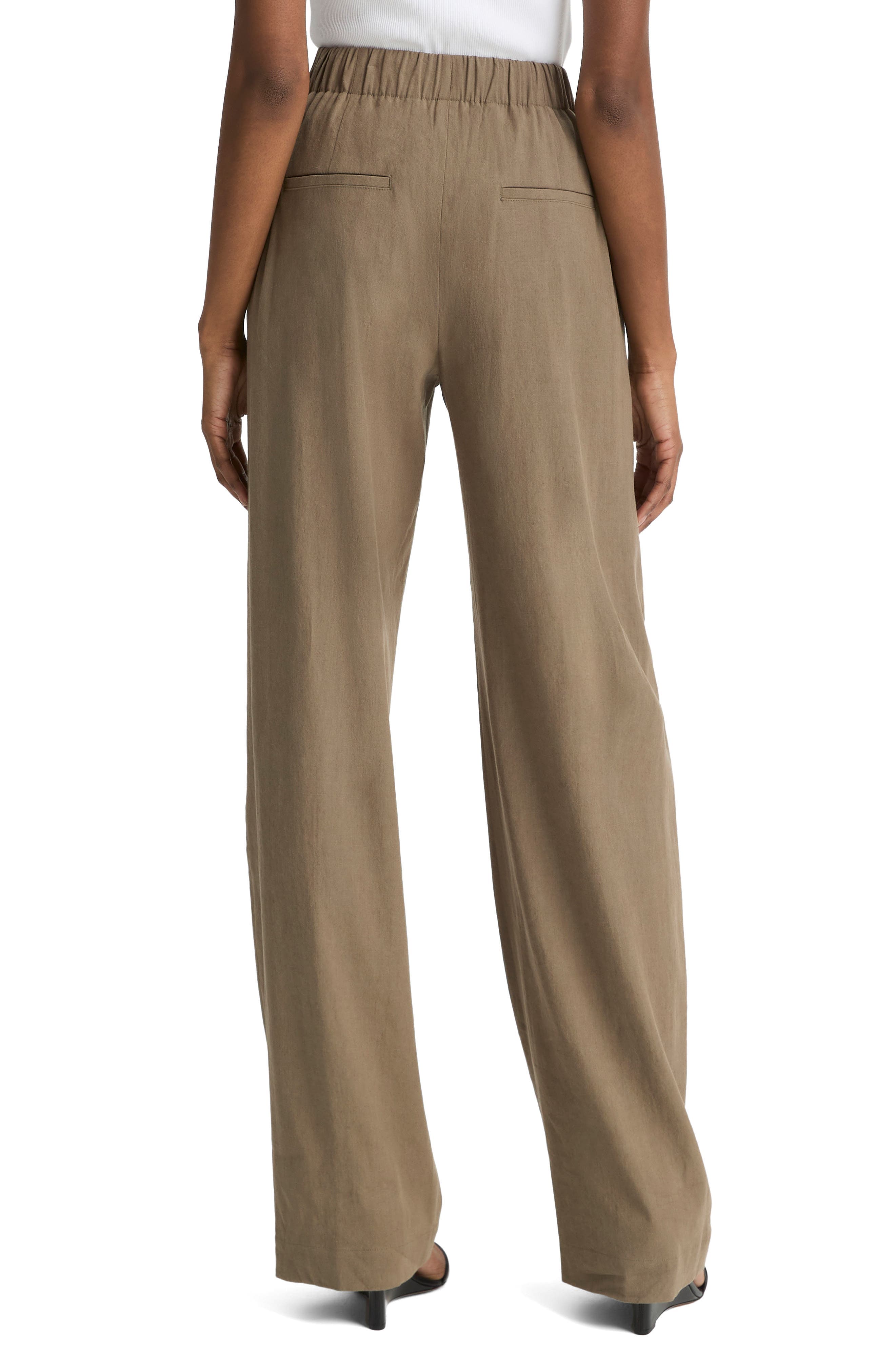 Joan High Rise Linen Blend Pull-On Pants - image 2