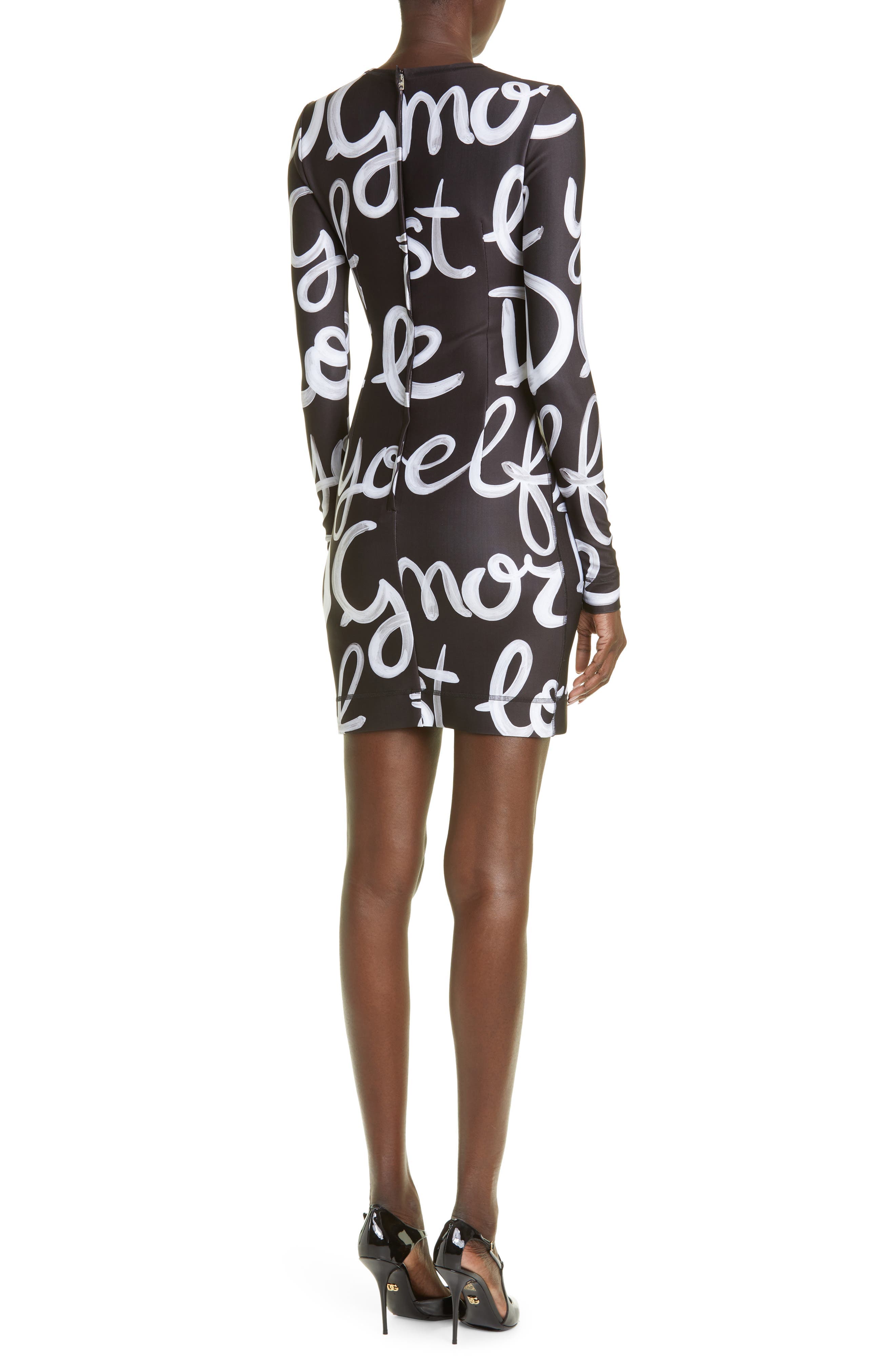 Love Yourself Stretch Jersey Minidress - image 2