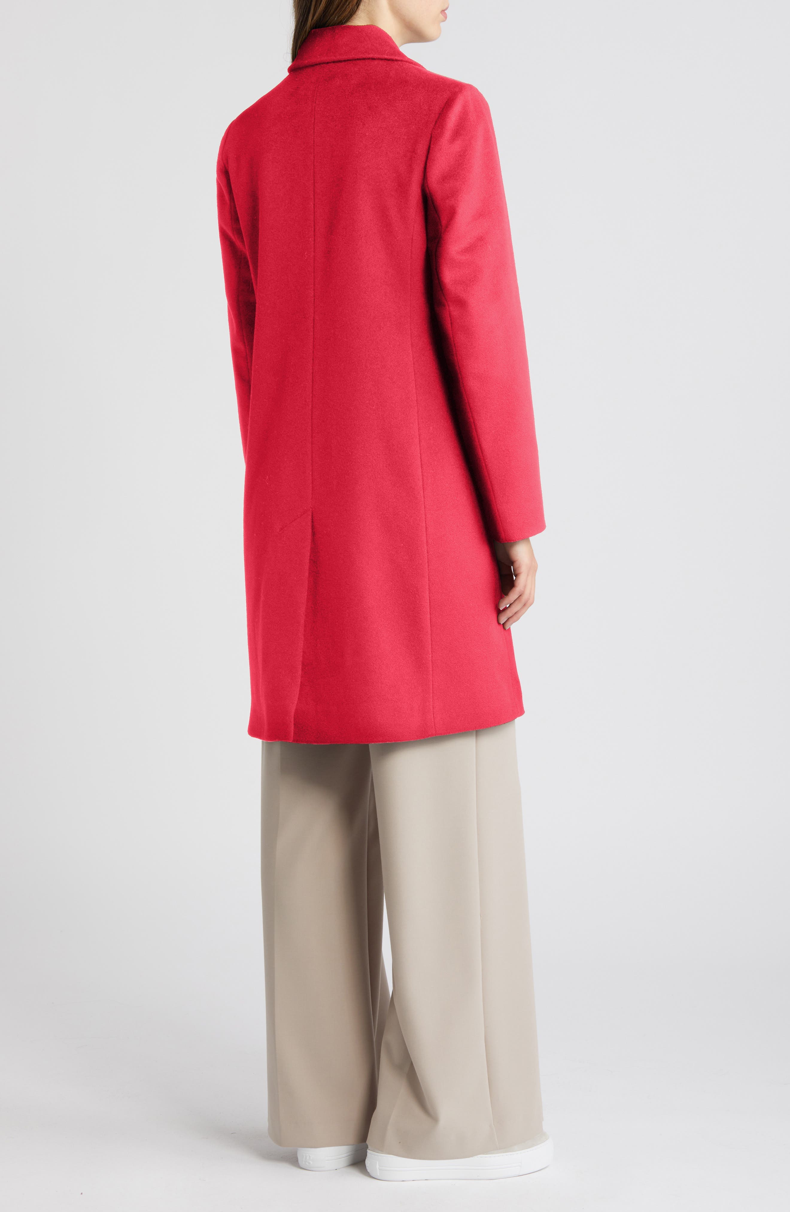 Notch Collar Wool Coat - image 2