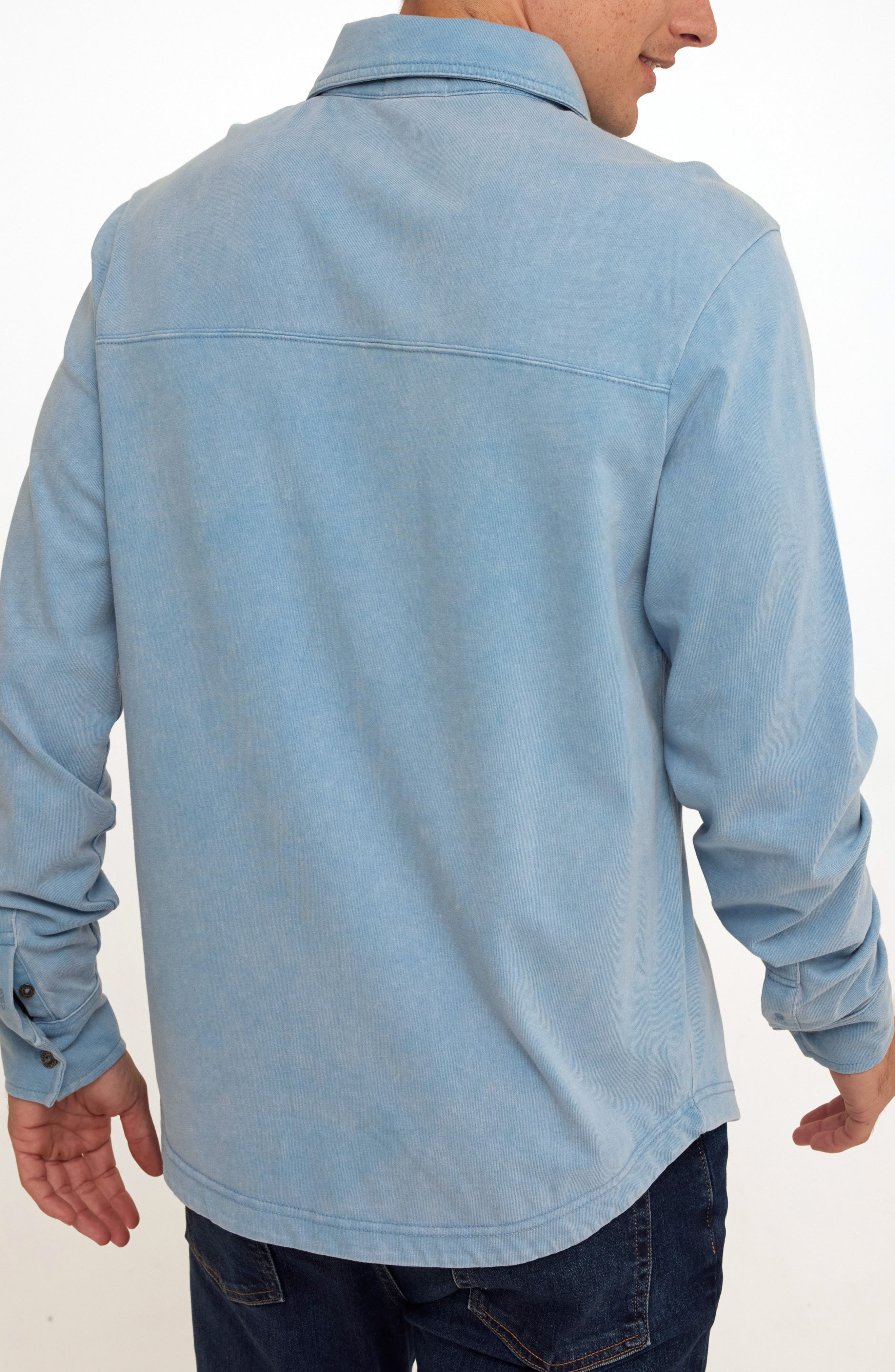 Dorain Mineral Wash Knit Button-Up Shirt - image 4