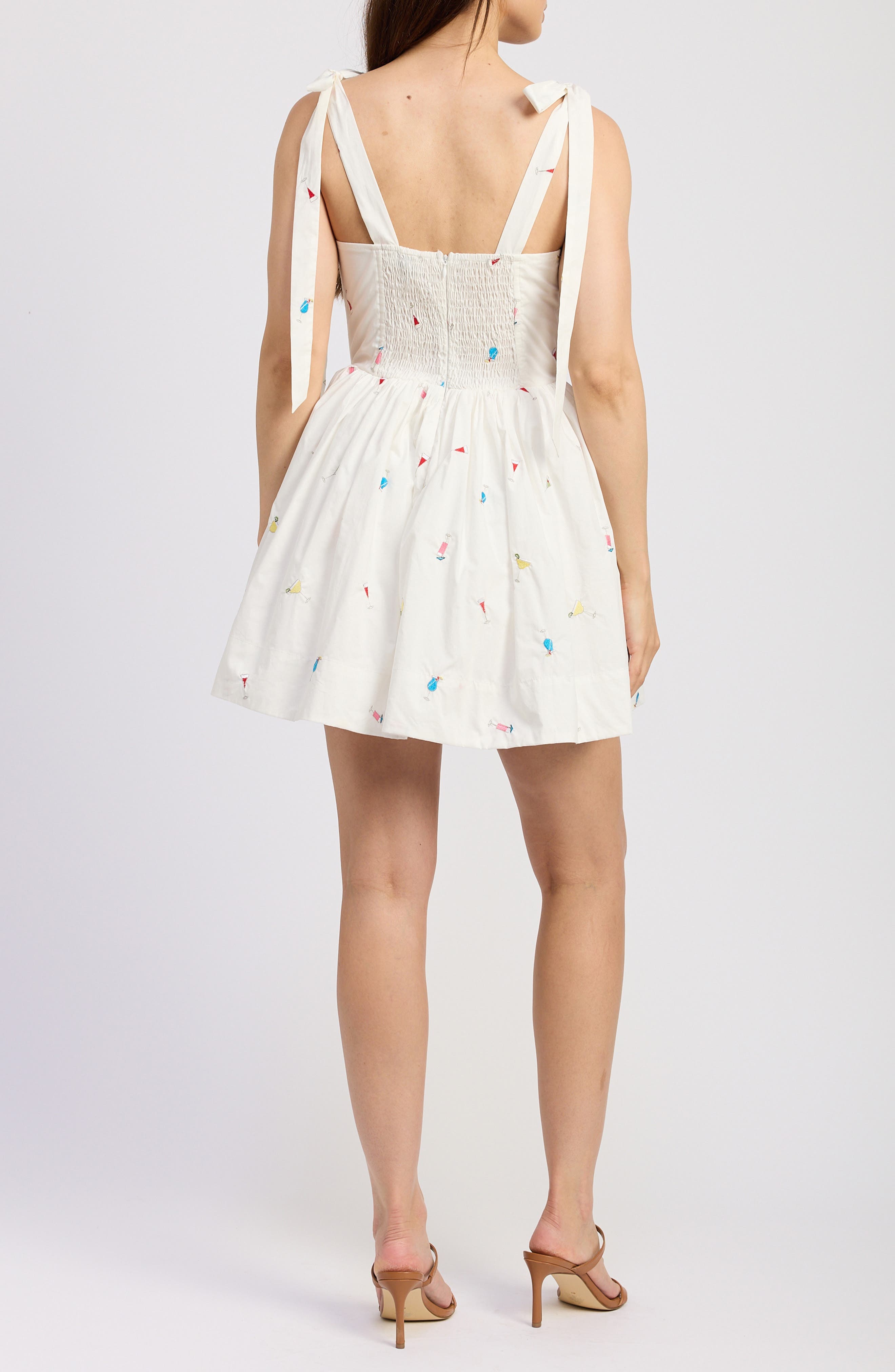 Nellie Embroidered Cotton Poplin Minidress - image 2
