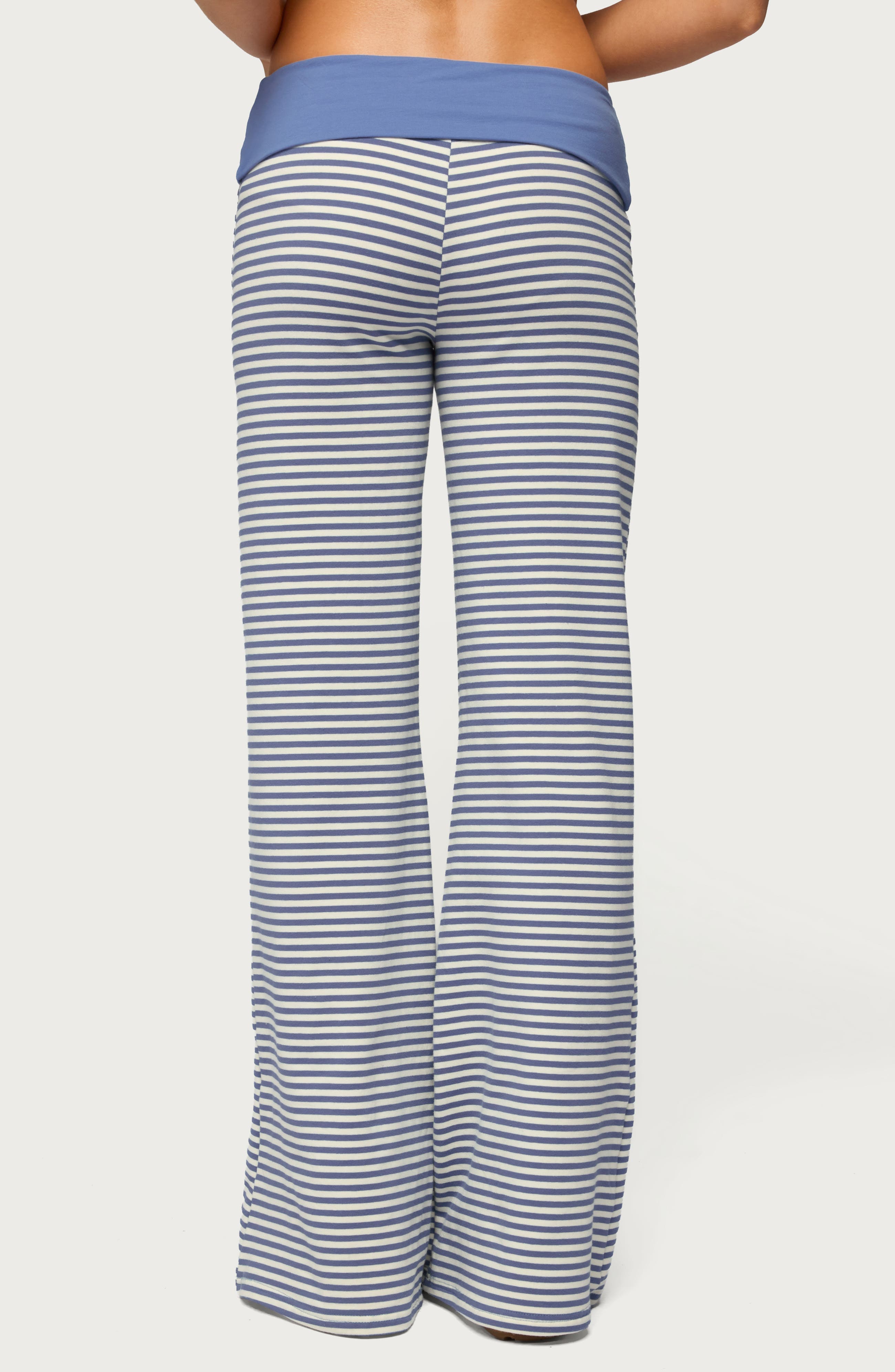 Meggy Colorblock Stripe Foldover Pants - image 2