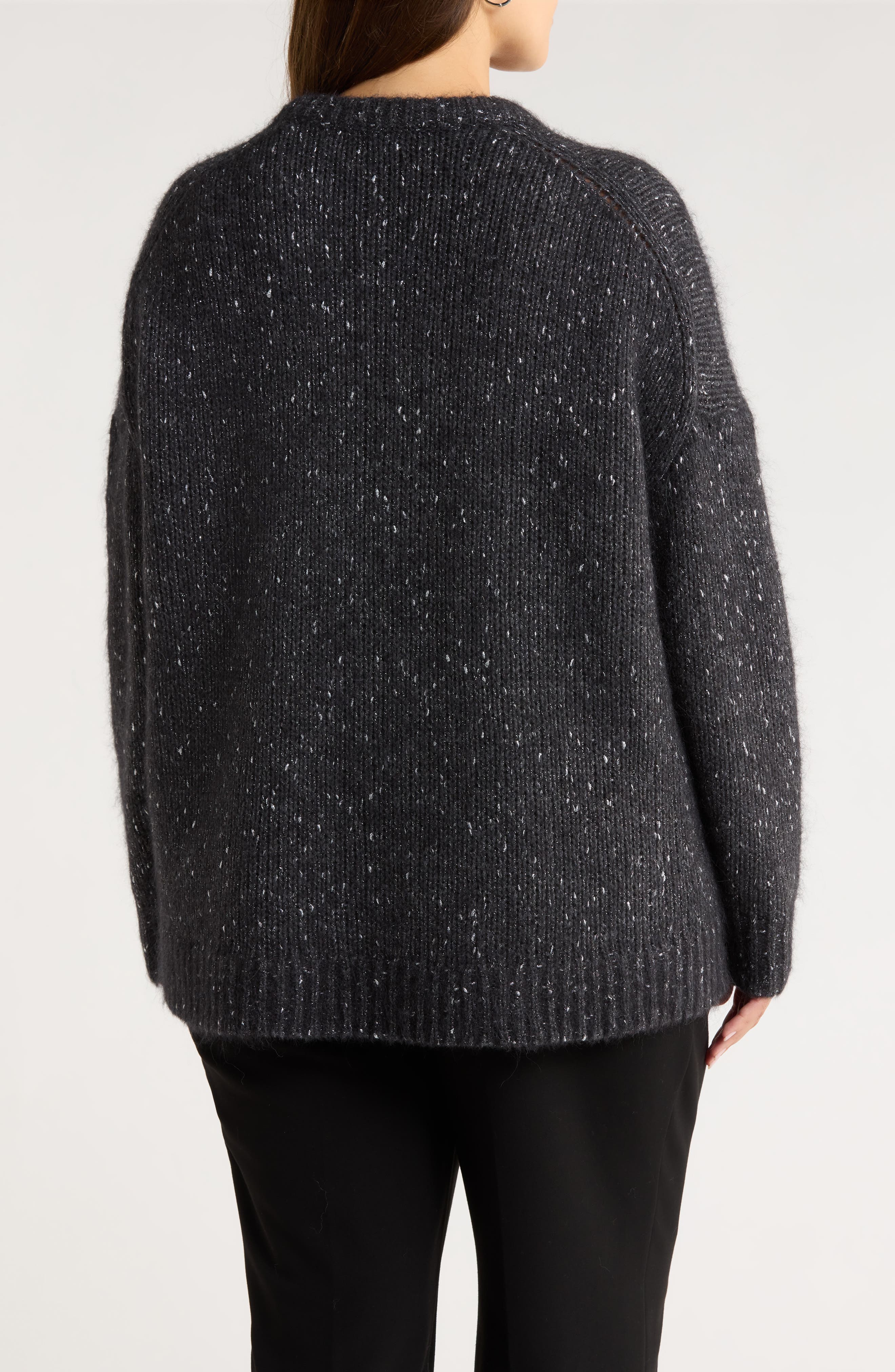 Metallic Crewneck Sweater - image 2