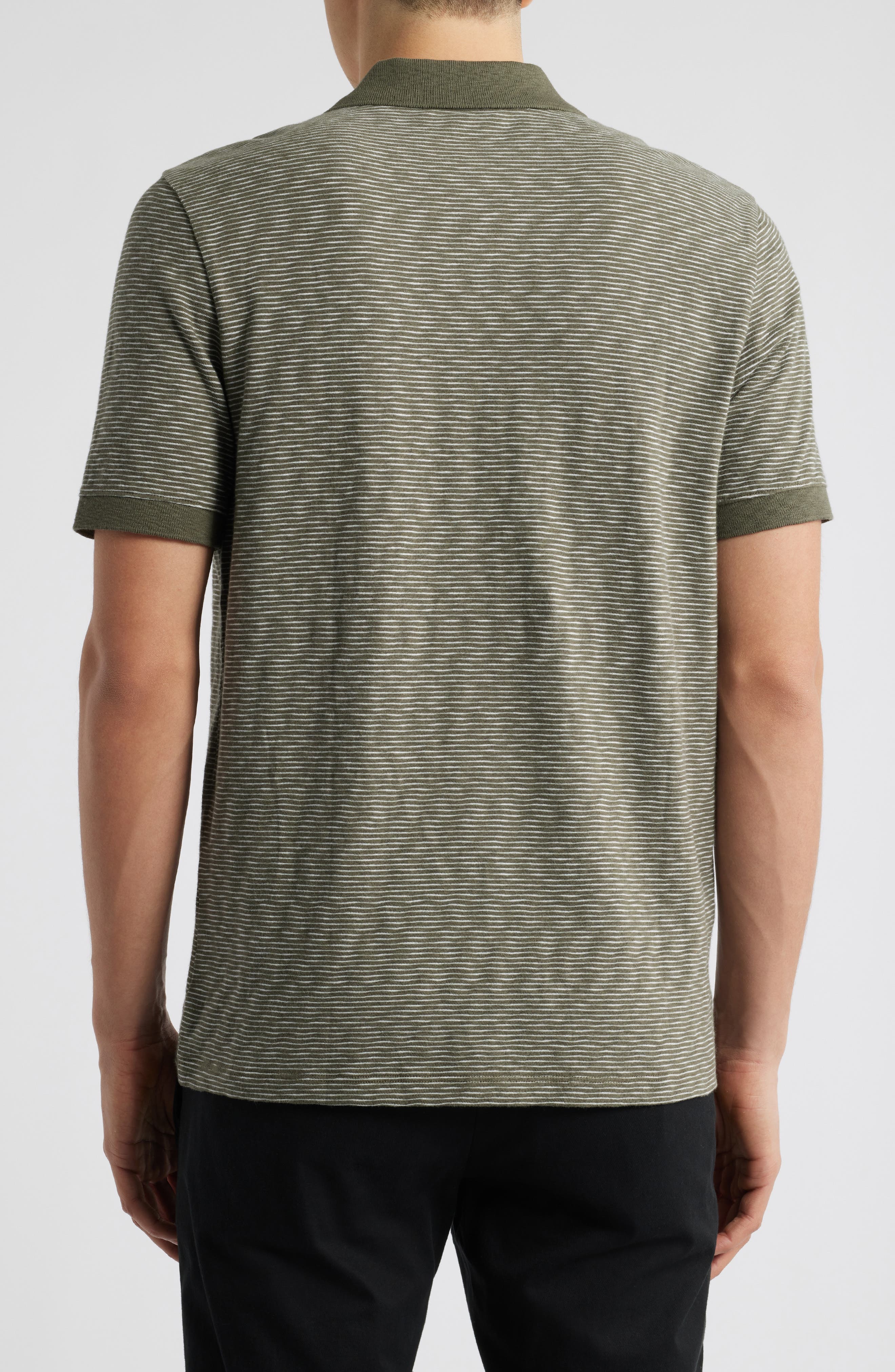 Slub Jersey Johnny Collar Polo - image 2