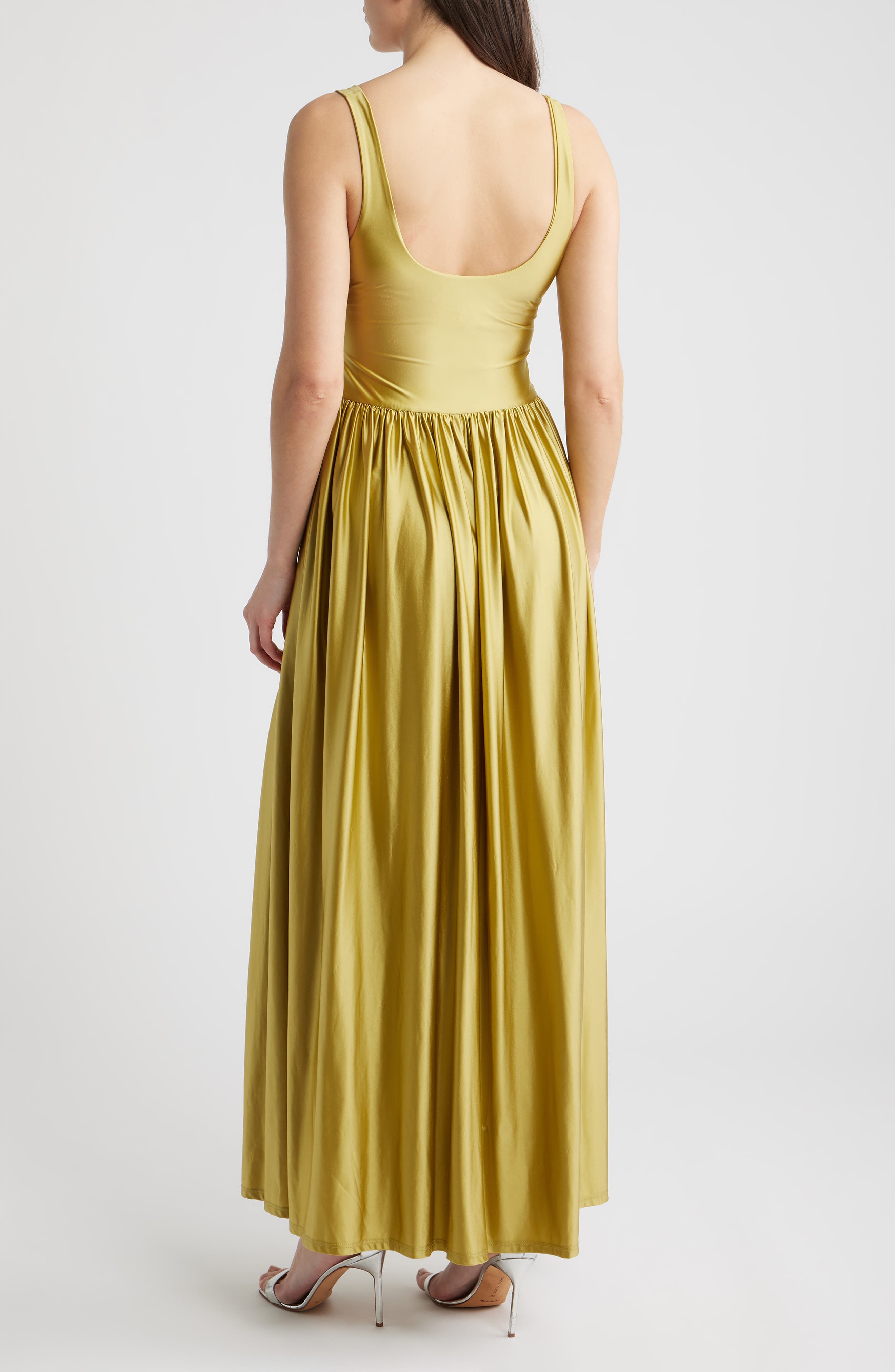 Oriana Stretch Satin Gown - image 2