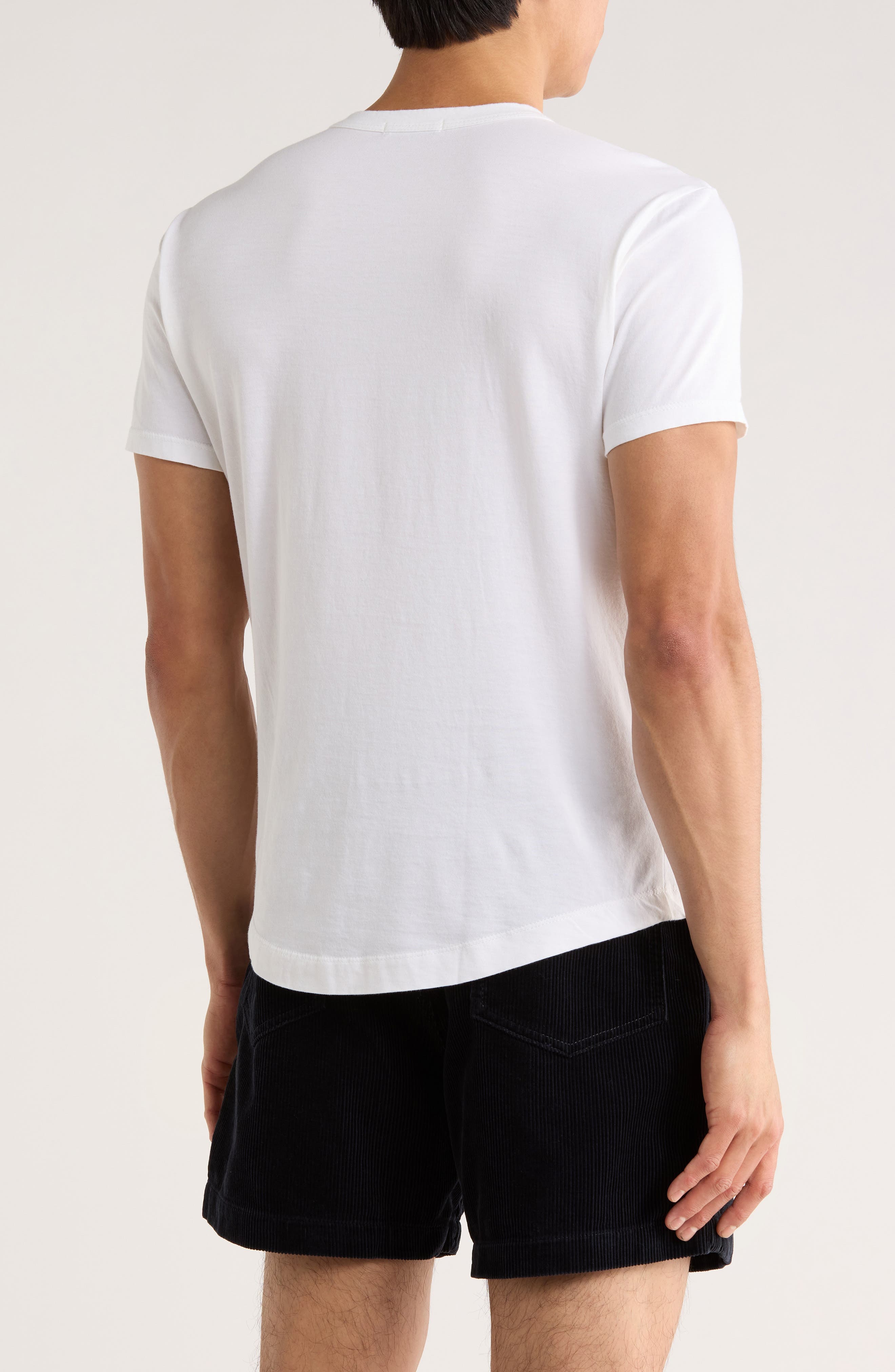 Pima Cotton Curved Hem T-Shirt - image 2