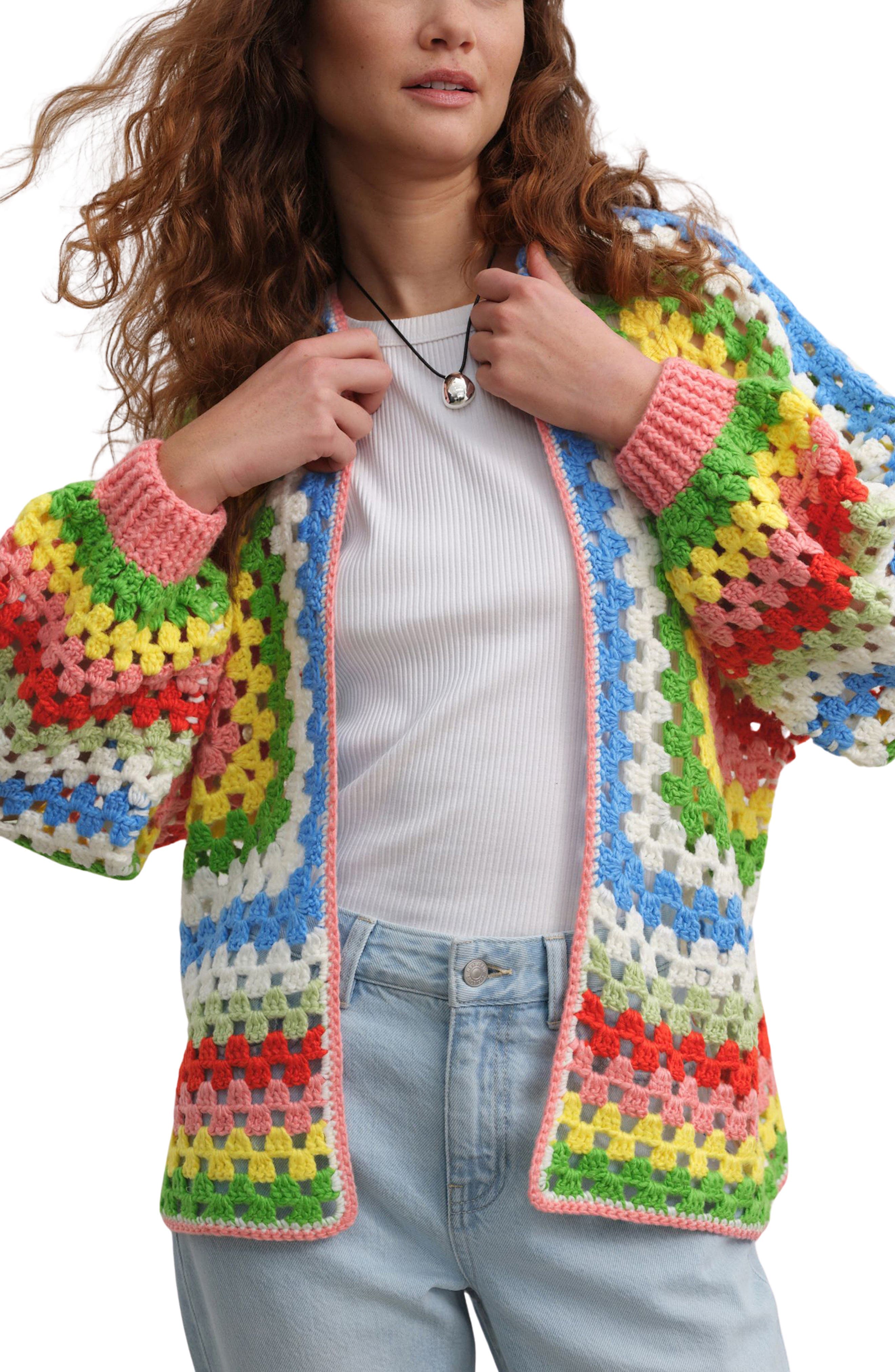 Batwing Crochet Cardigan - image 1