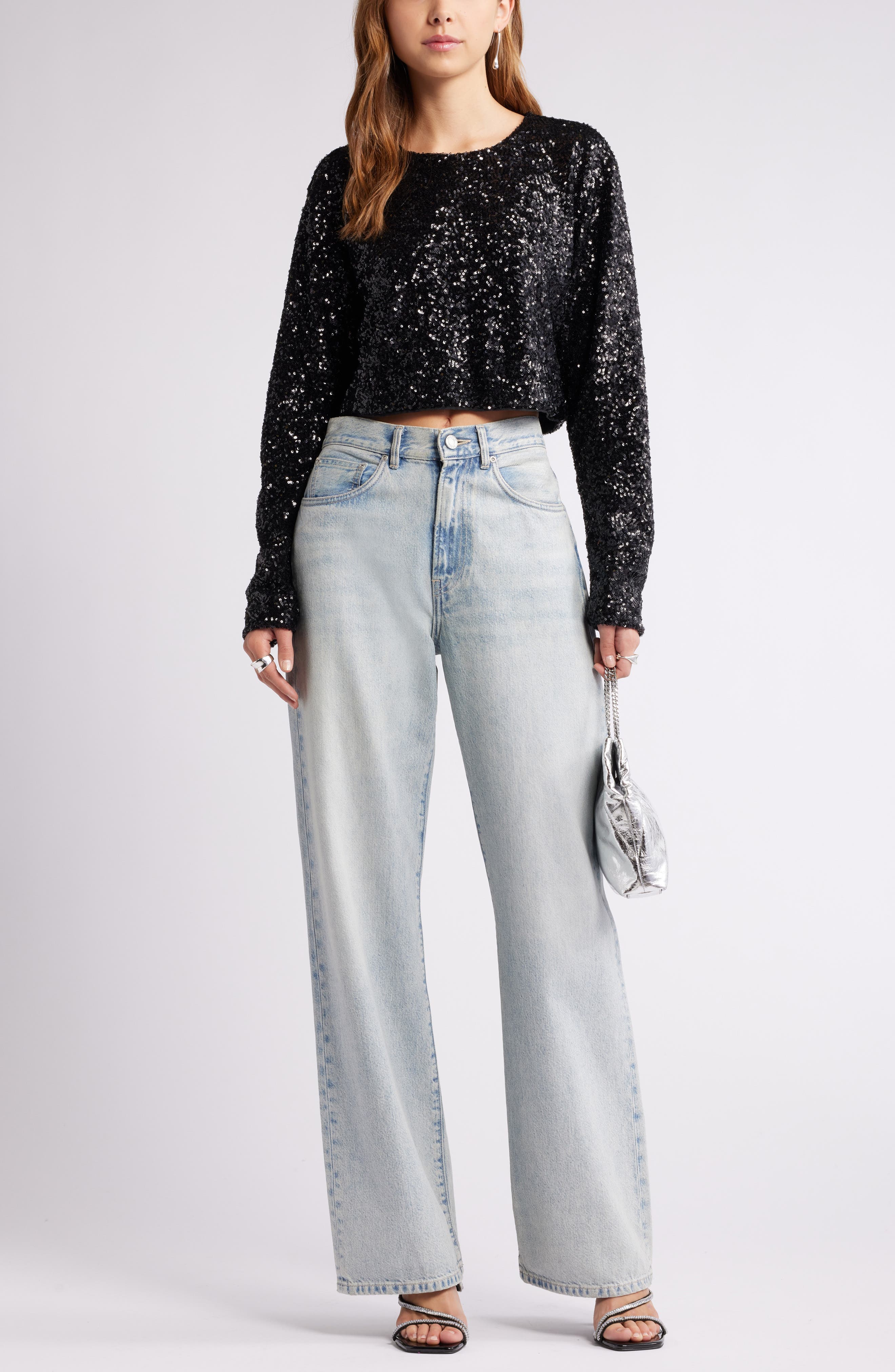 Crop Sequin Top - image 2