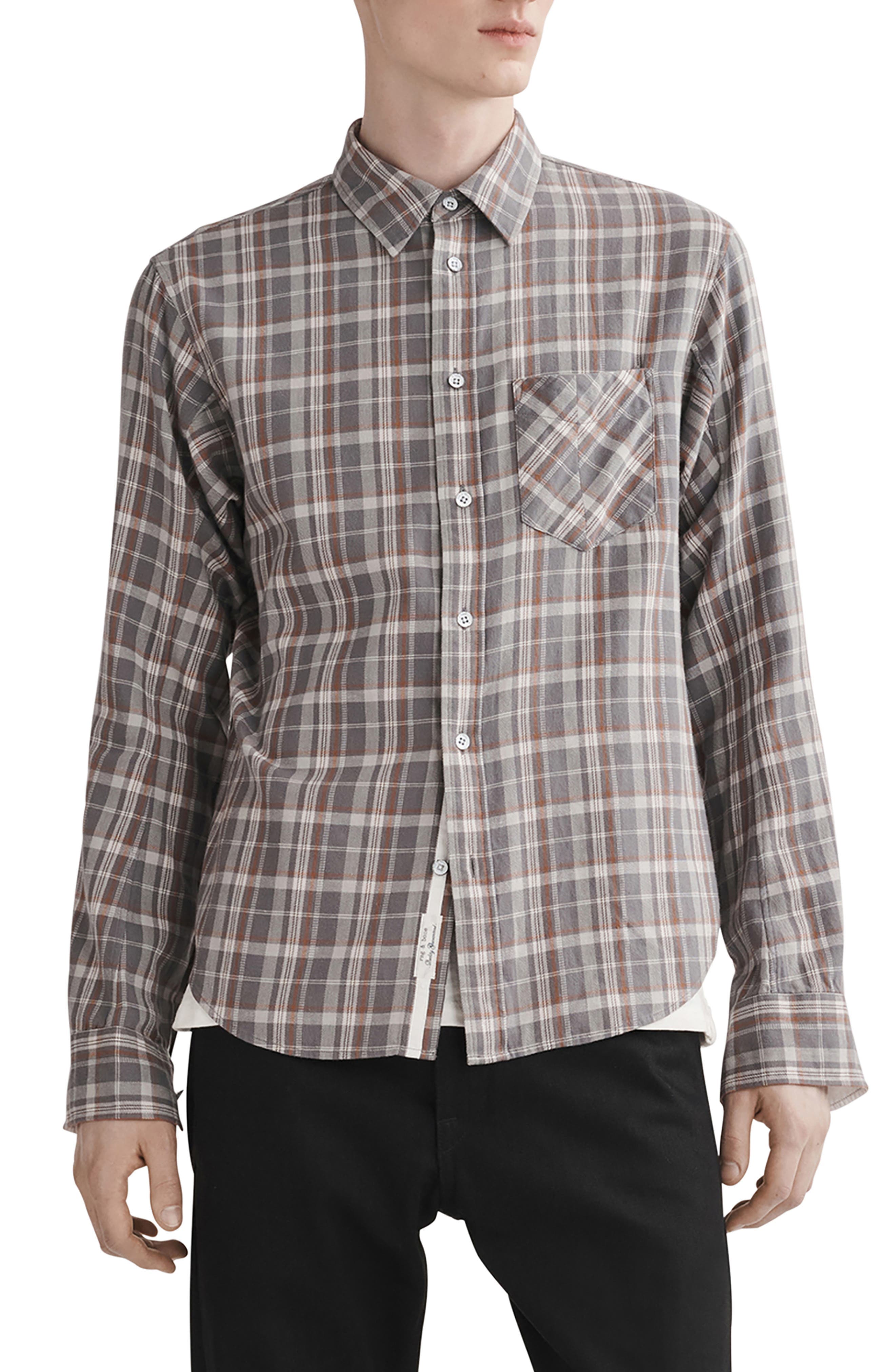 Fit 2 Plaid Cotton Button-Up Shirt - image 1