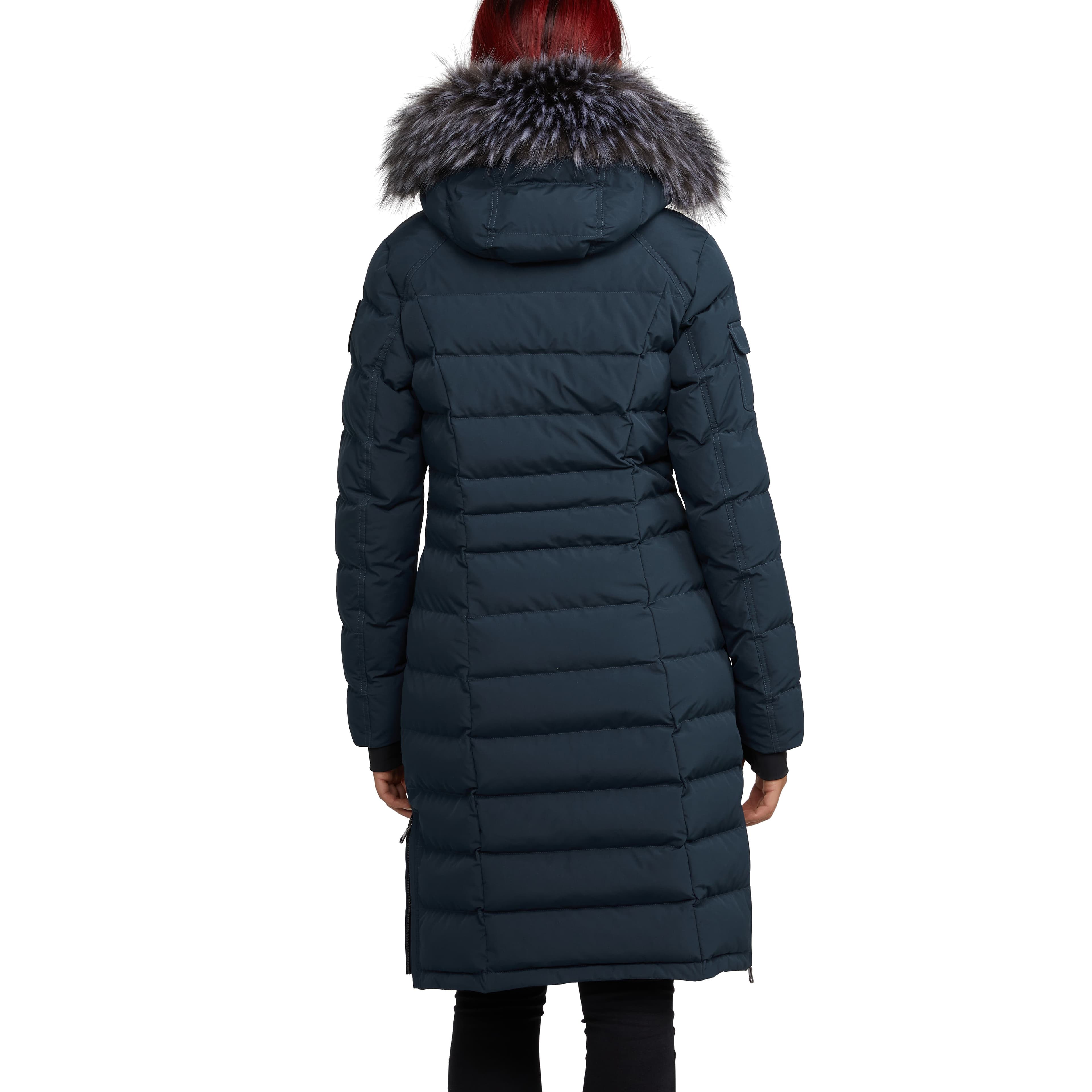 Venice Long Puffer with Removable Faux Fur Trim - image 2