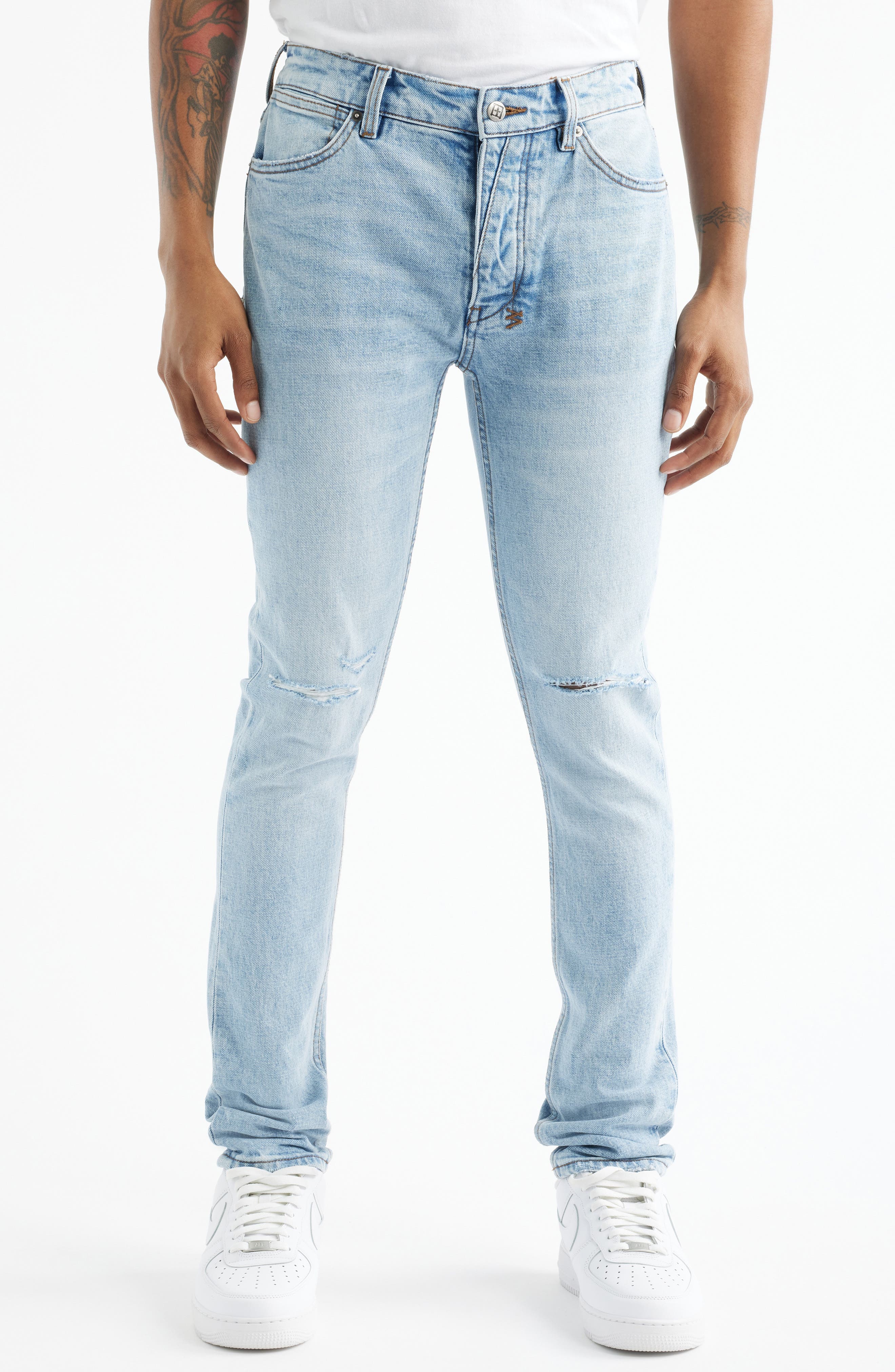 Van Winkle Krystal Ripped Skinny Jeans - image 1