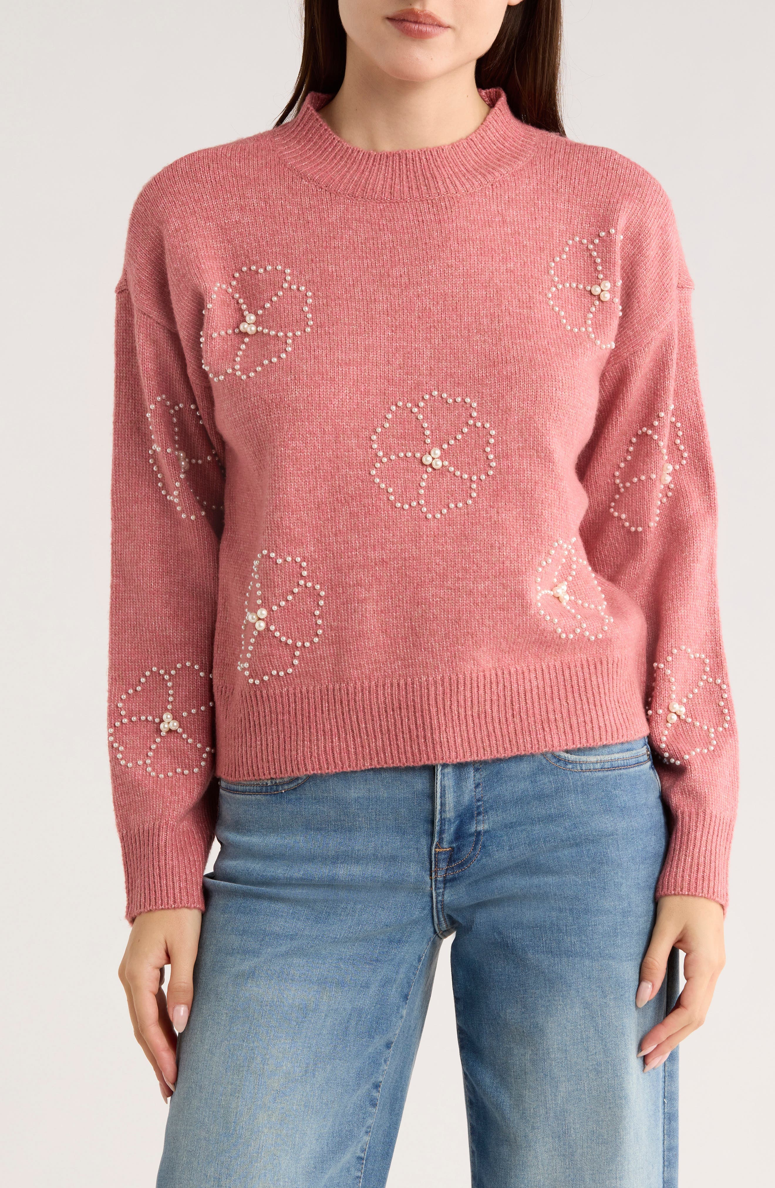 Clara Mock Neck Sweater - image 3