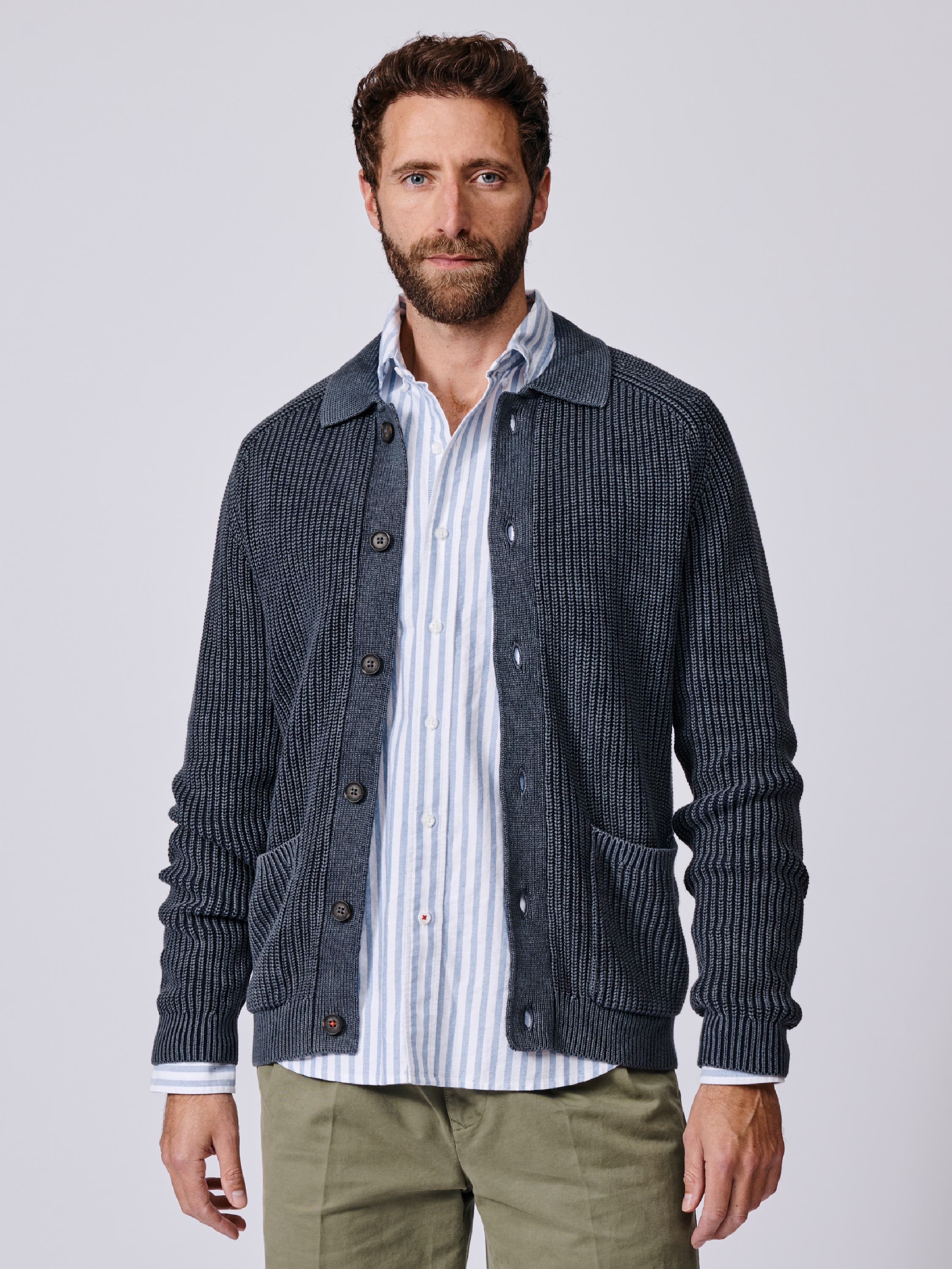 Martin Long Sleeve Collared Cardigan - image 1
