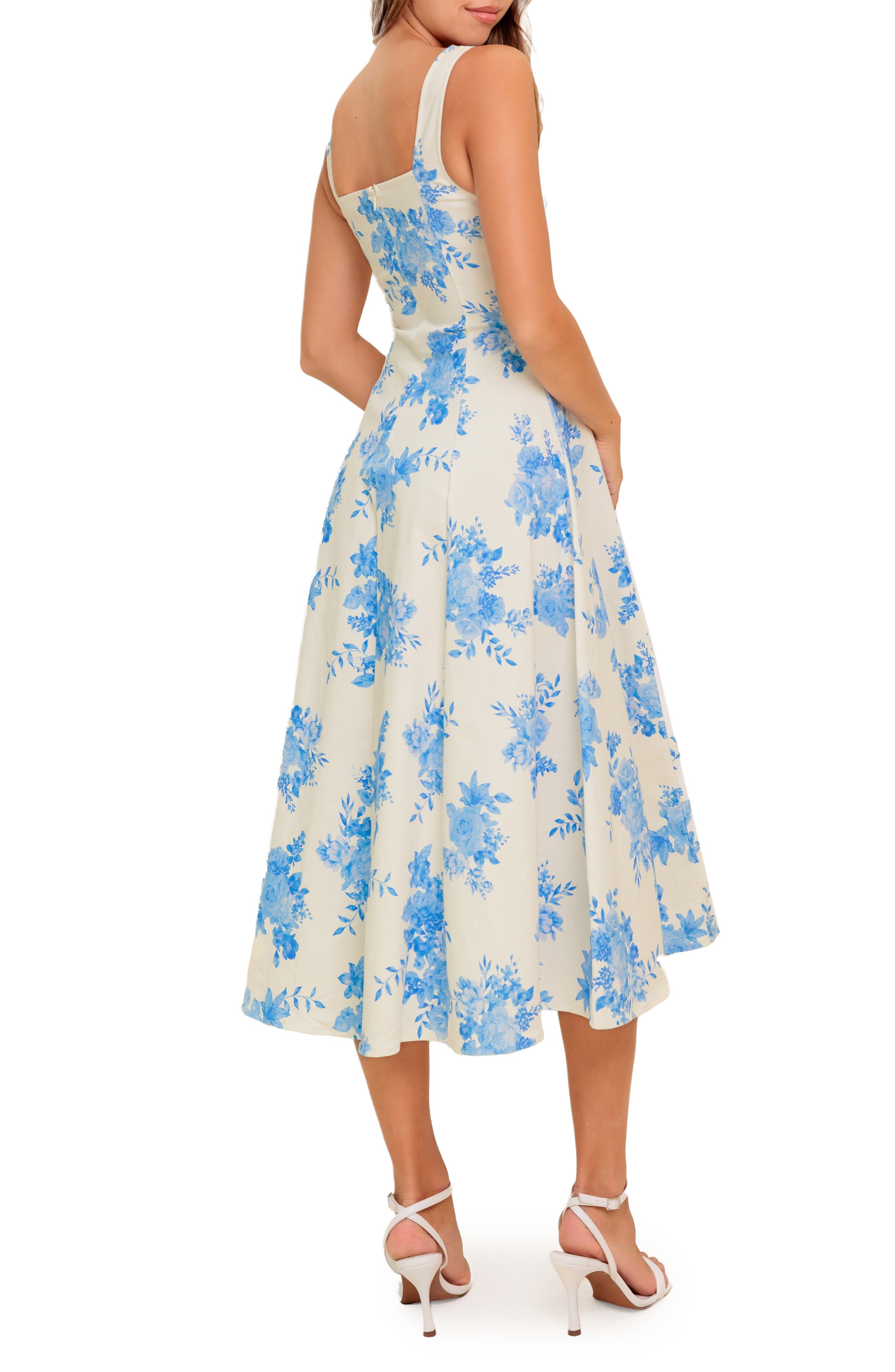 Floral Print Midi Dress - image 2