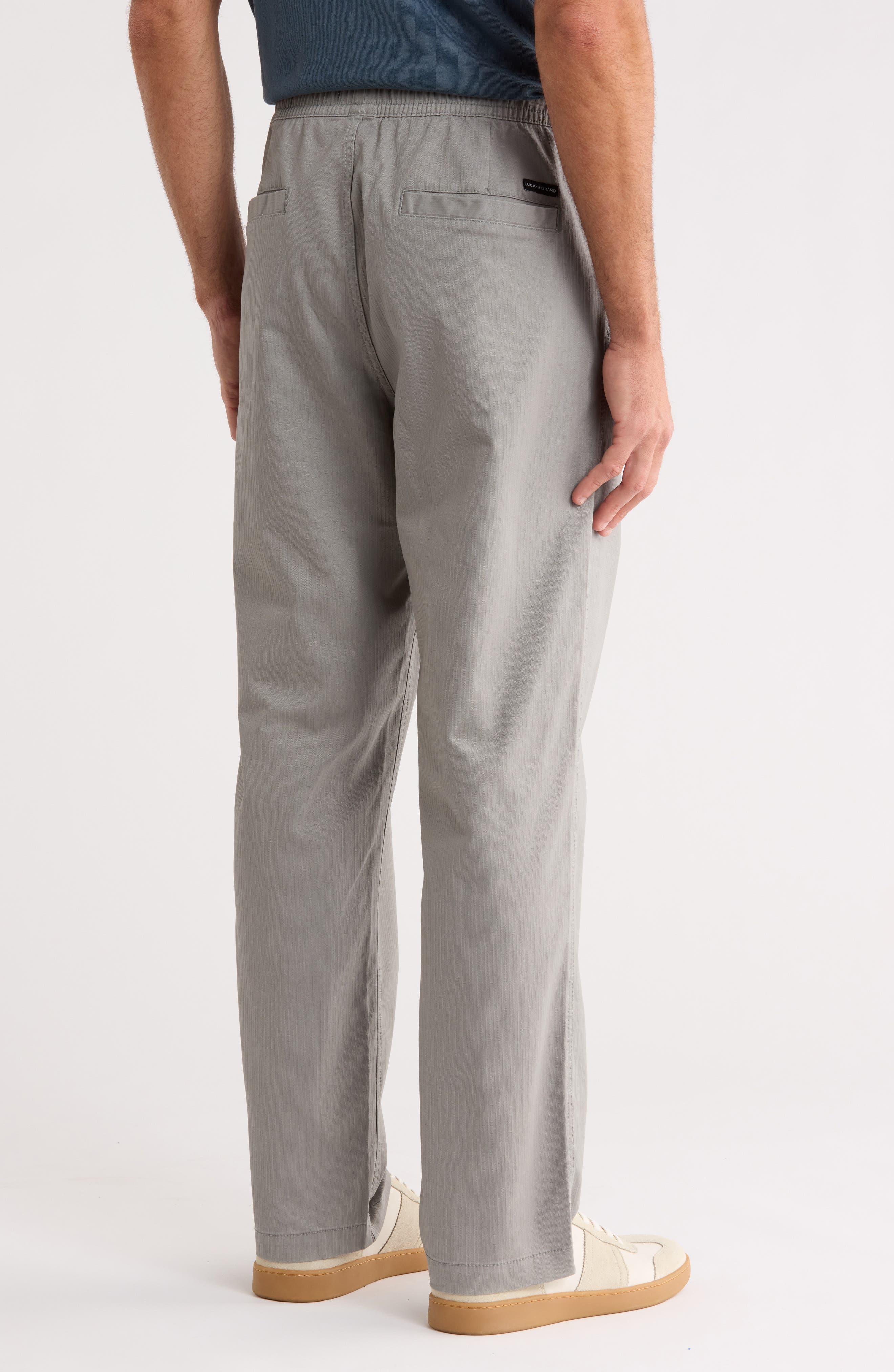Organic Cotton Dobby Drawstring Waist Pants - image 2