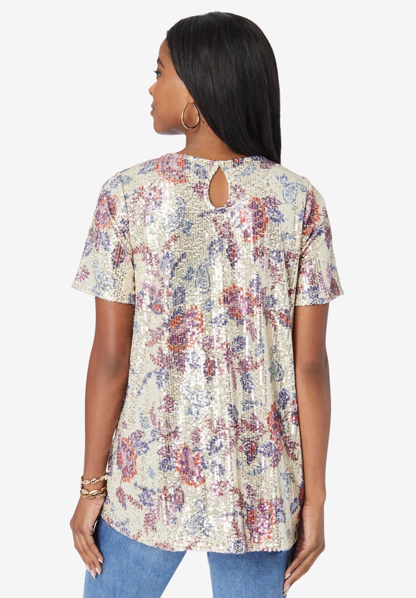 Plus Size Sequin Swing Tee - image 2