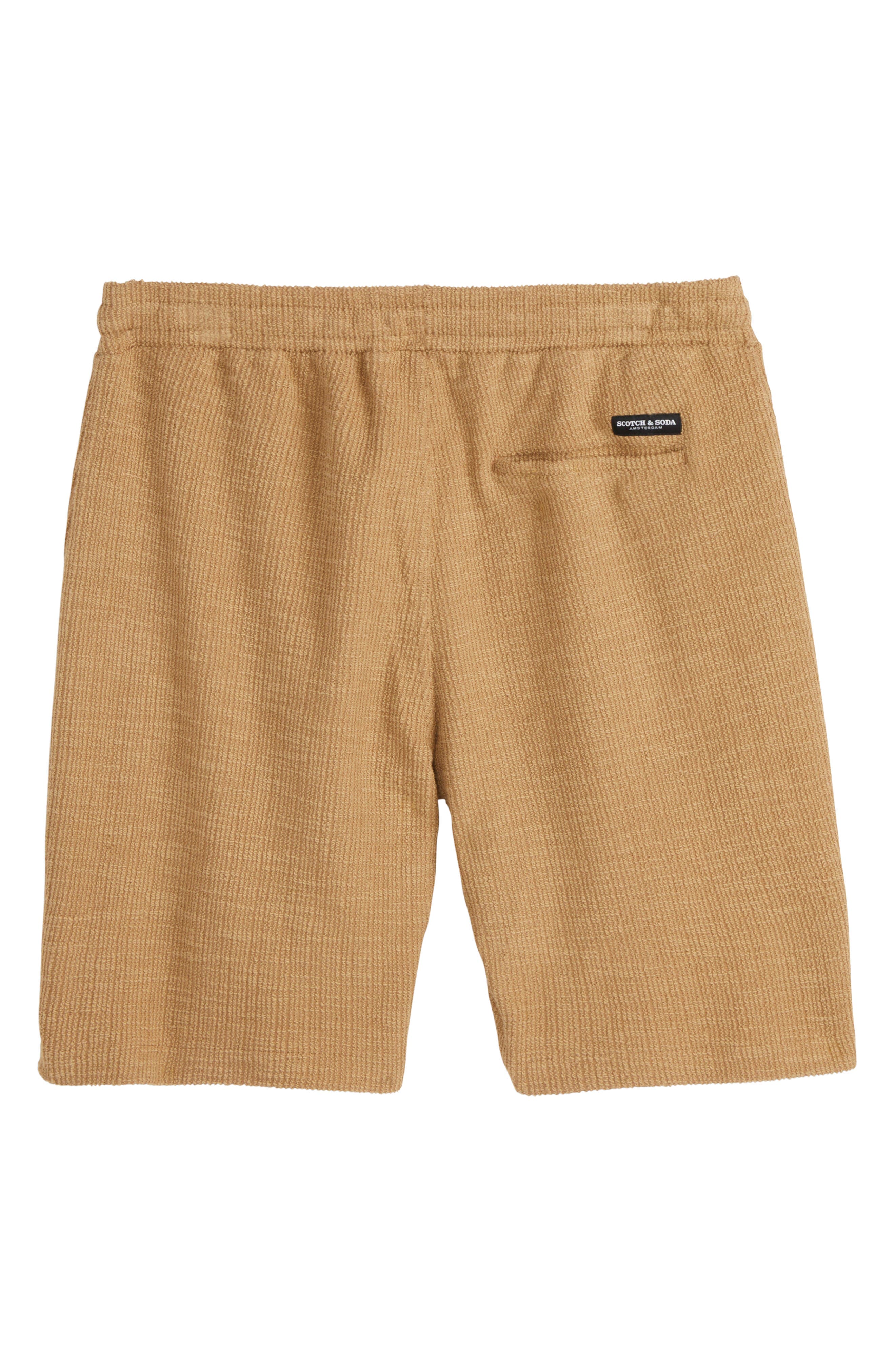Drawstring Texture Slub Shorts - image 2