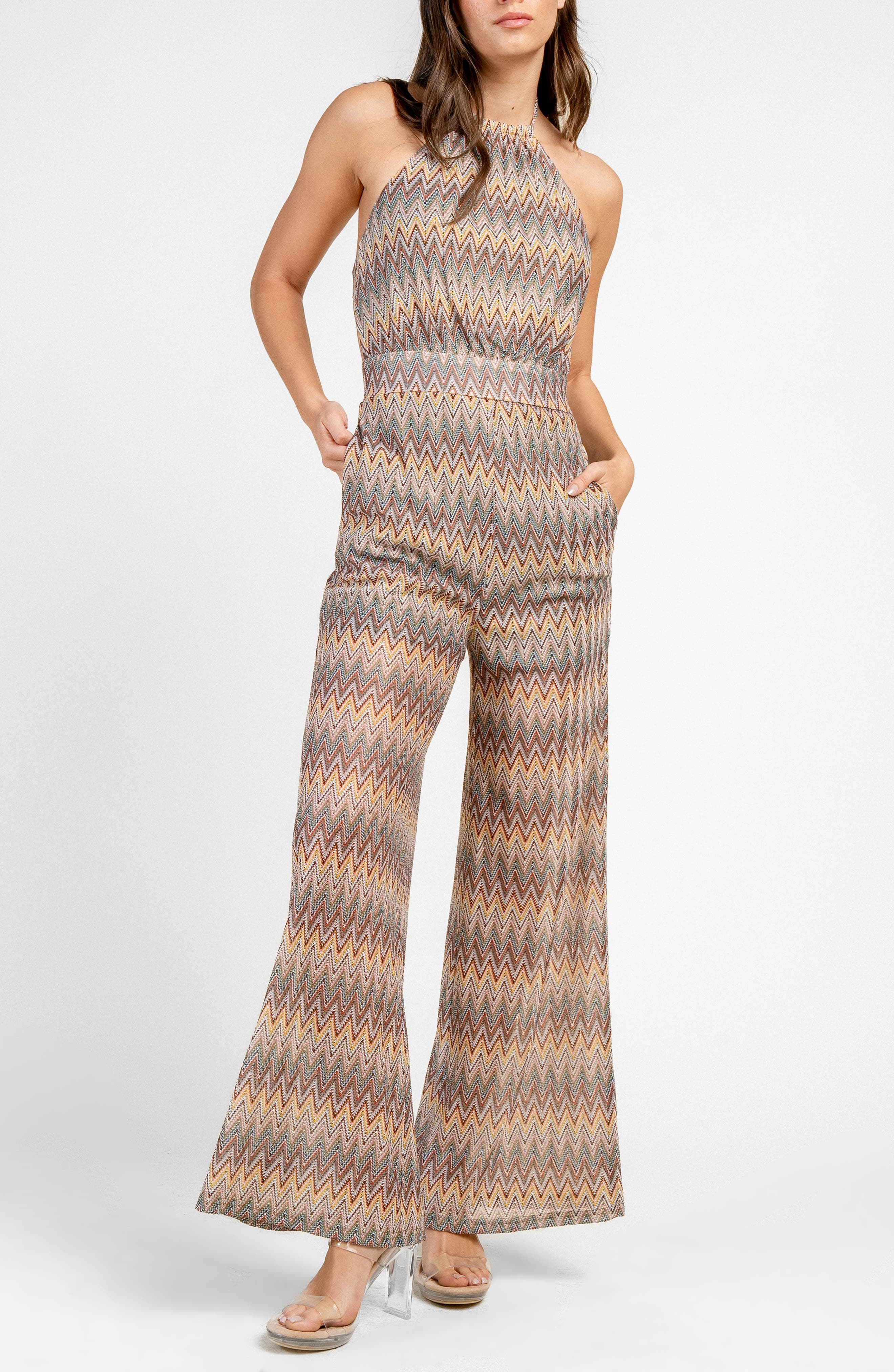 Halter Wide Leg Jumpsuit - image 1
