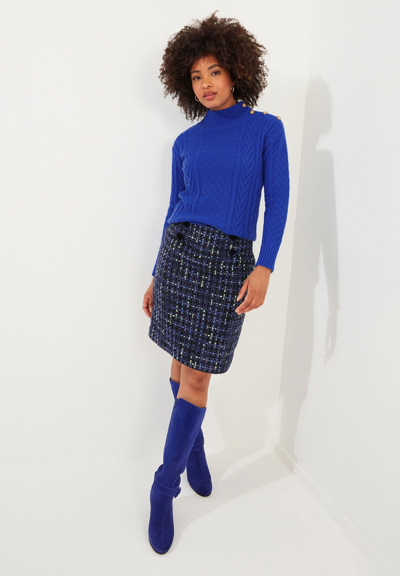 Tweed Pencil Skirt - image 1