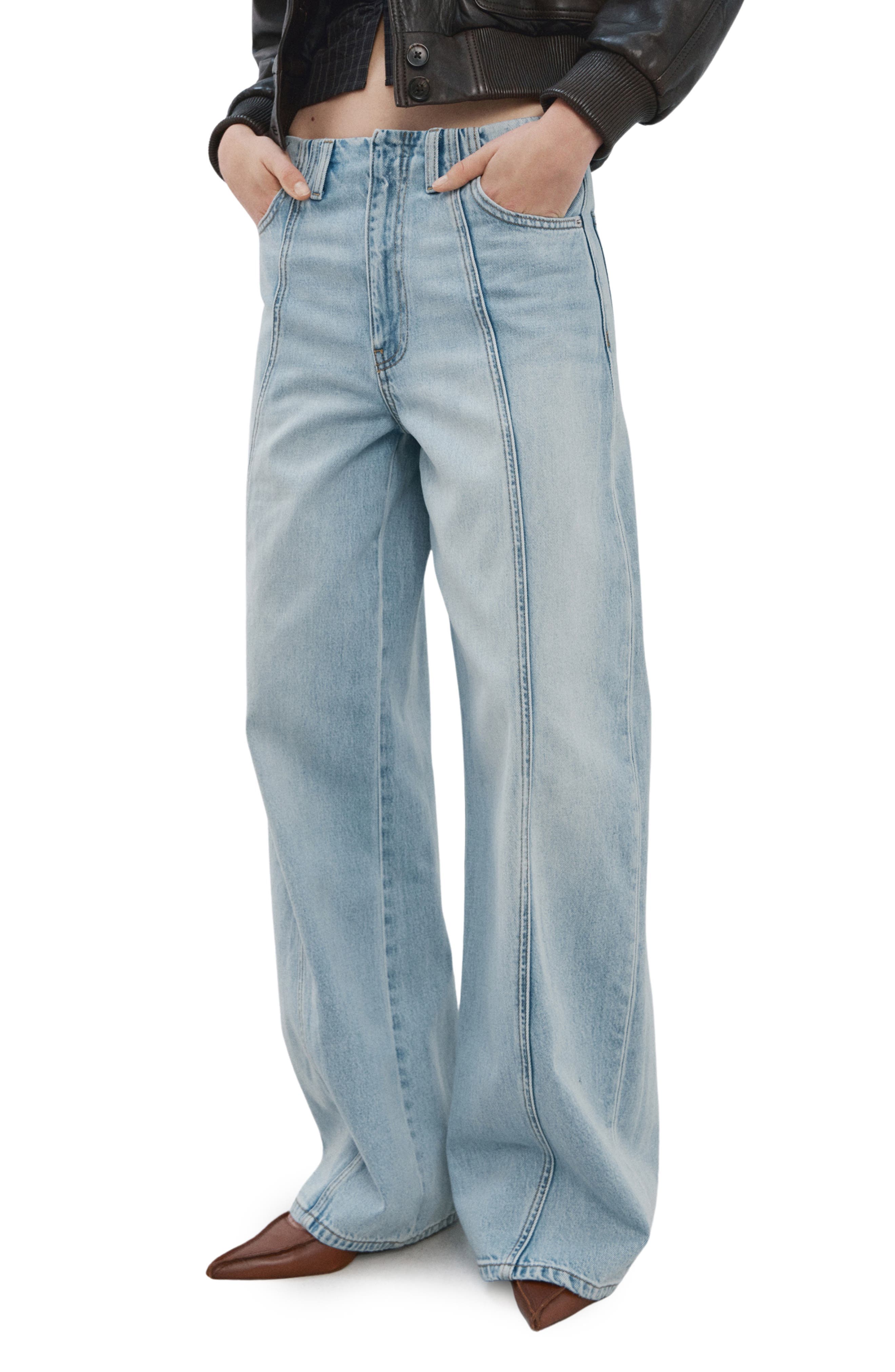 Seamed Balloon Jeans - image 1