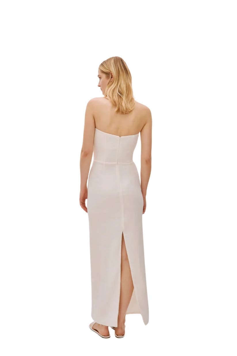 Alaia Linen Twist Maxi Dress - image 2