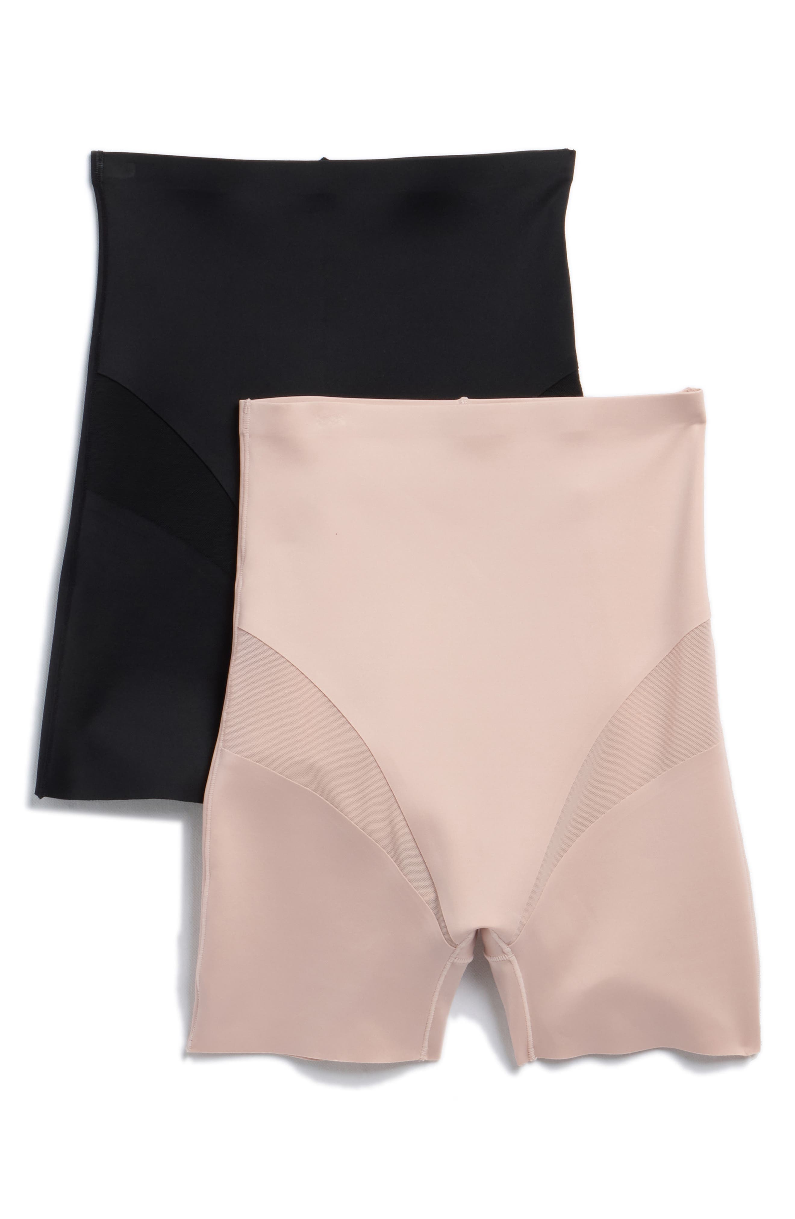 Assorted 2-Pack High Waist Scuba Knit Bike Shorts